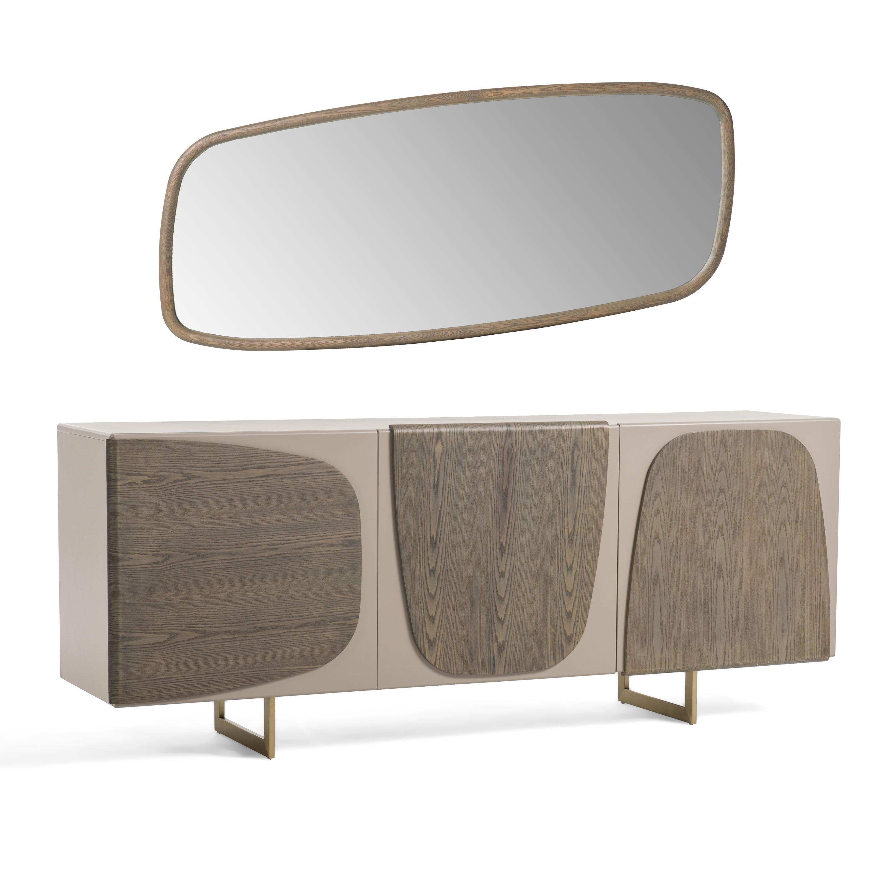 Modrest Wynetta Modern Ash Buffet Mirror