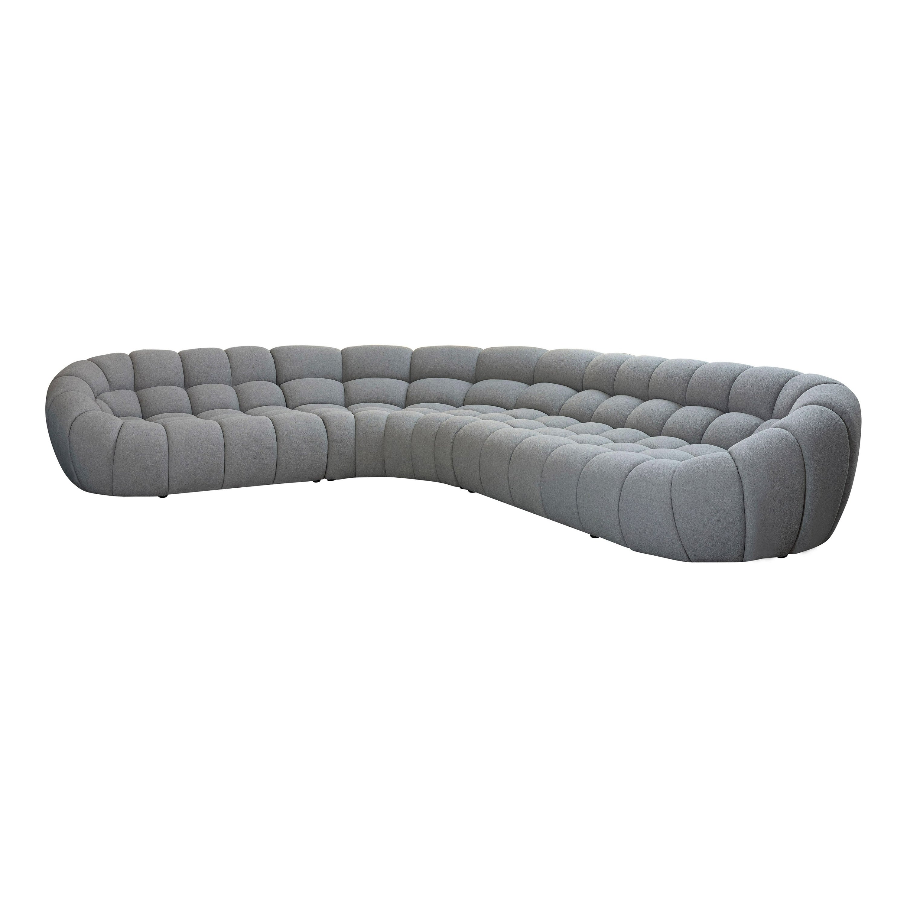 Yolonda Modern Curved Sectional Sofa