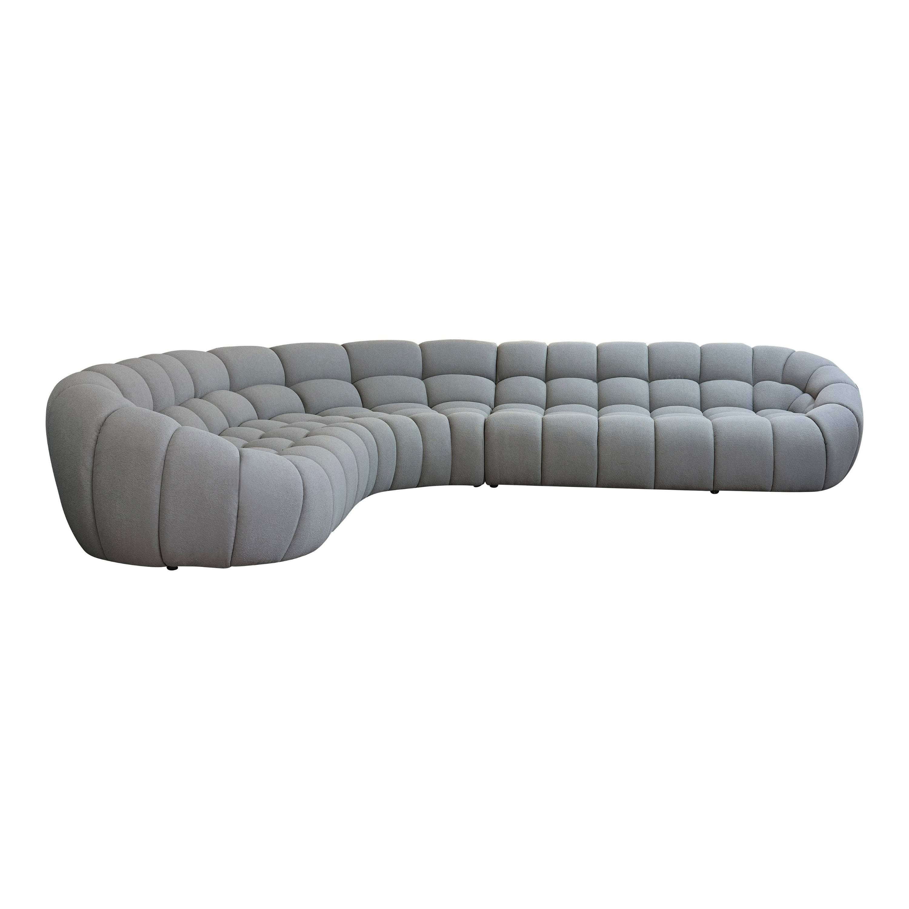 Yolonda Modern Curved Sectional Sofa