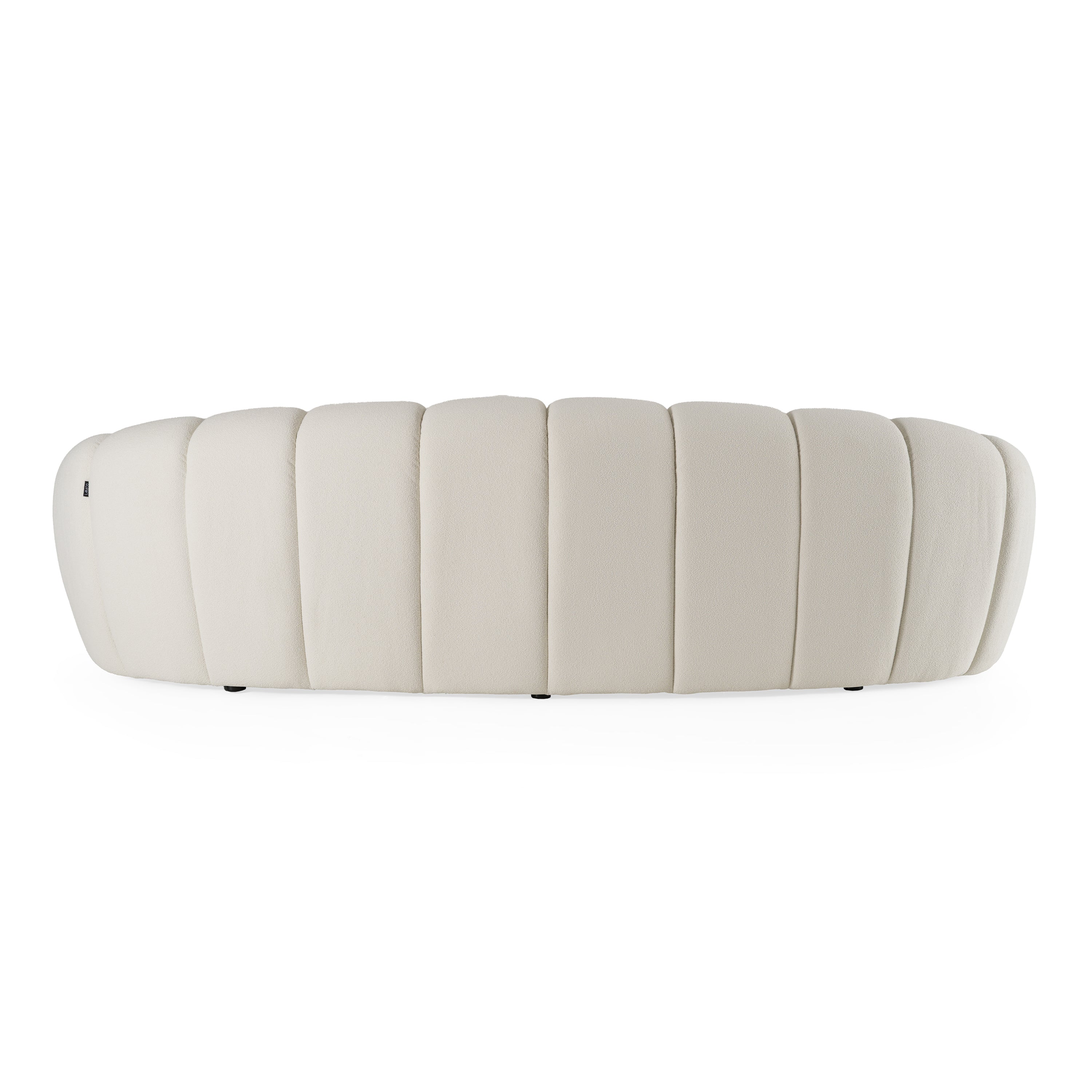 Yolonda Modern Curved Fabric Sofa