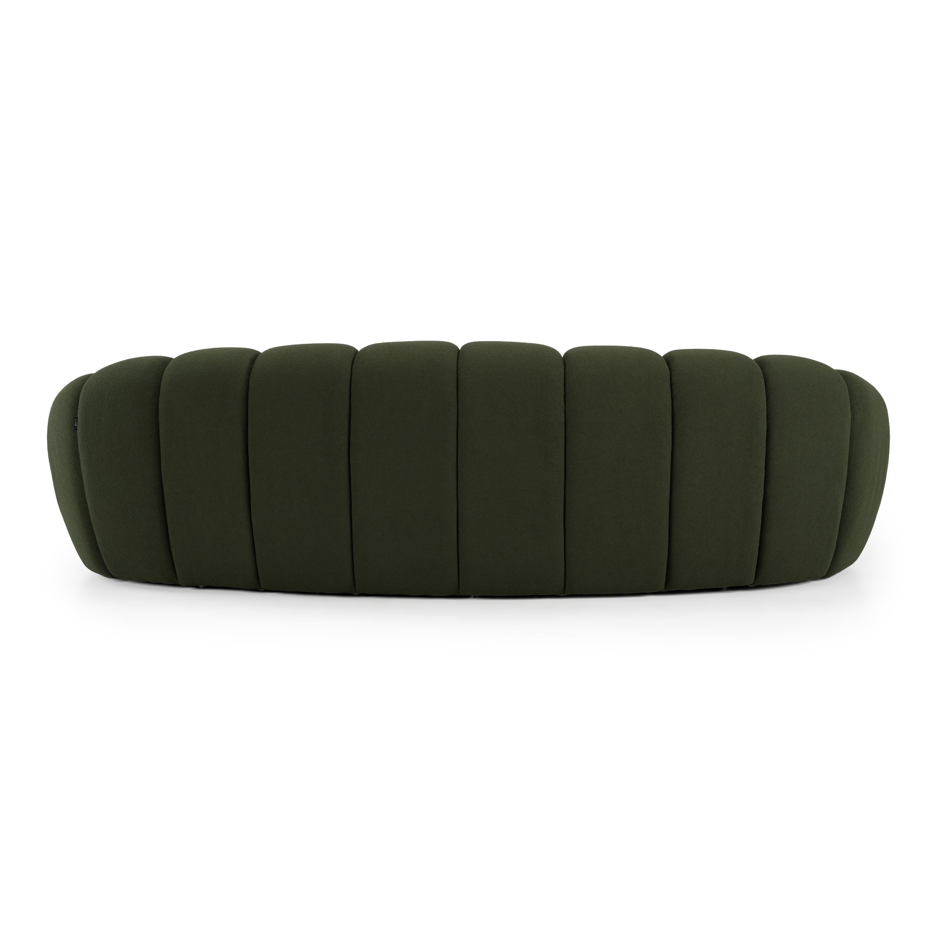 Yolonda Modern Curved Fabric Sofa