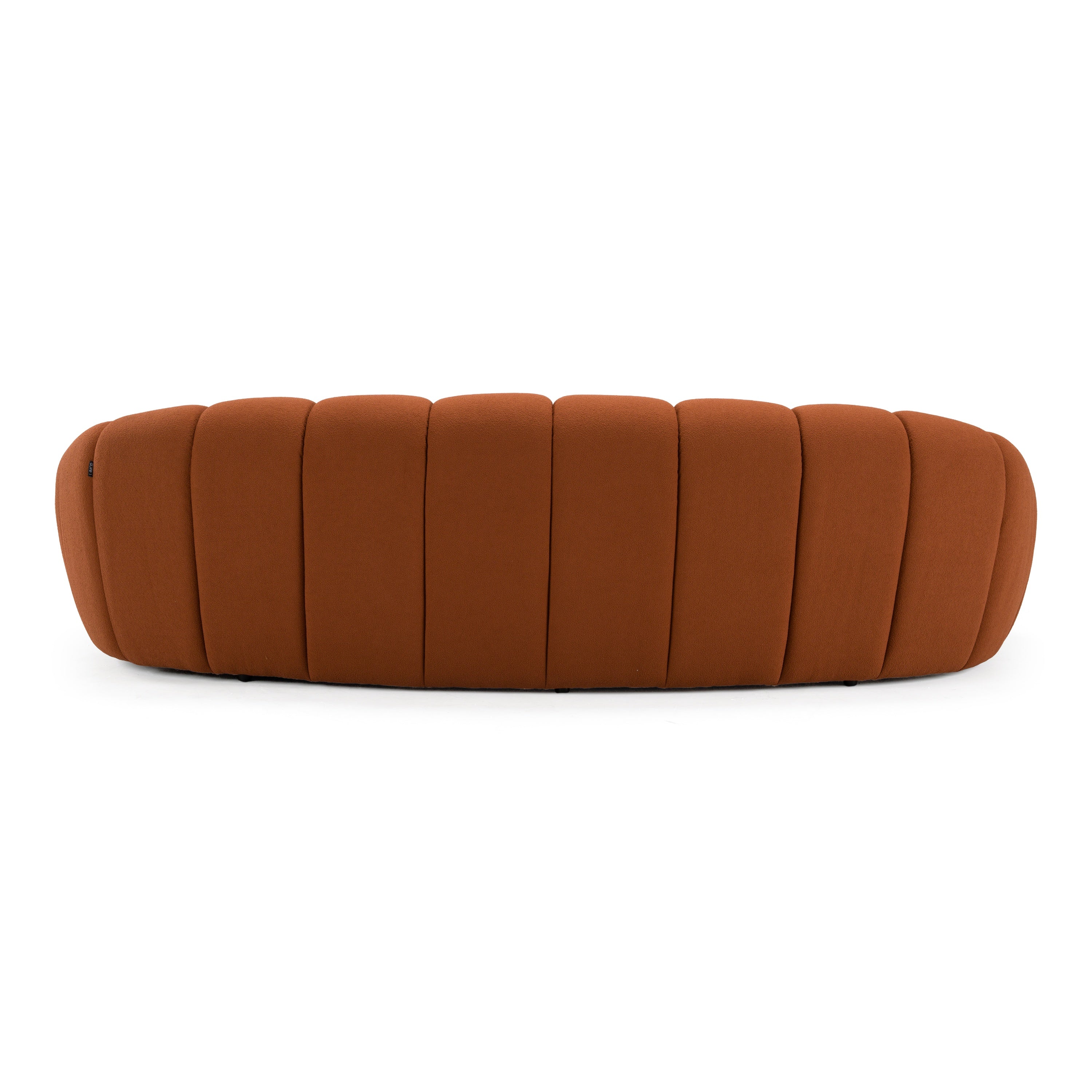 Yolonda Modern Curved Fabric Sofa