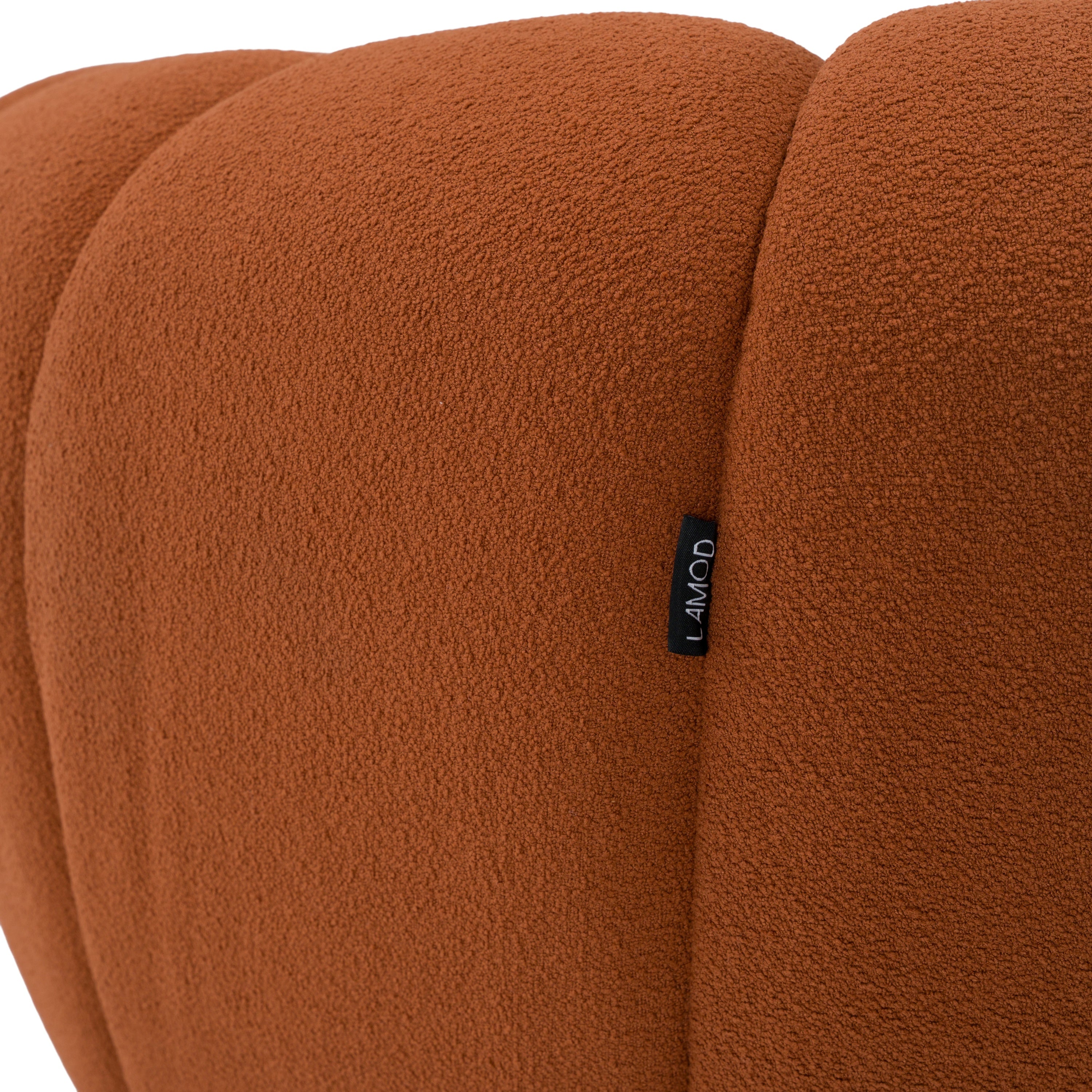 Yolonda Modern Curved Fabric Sofa