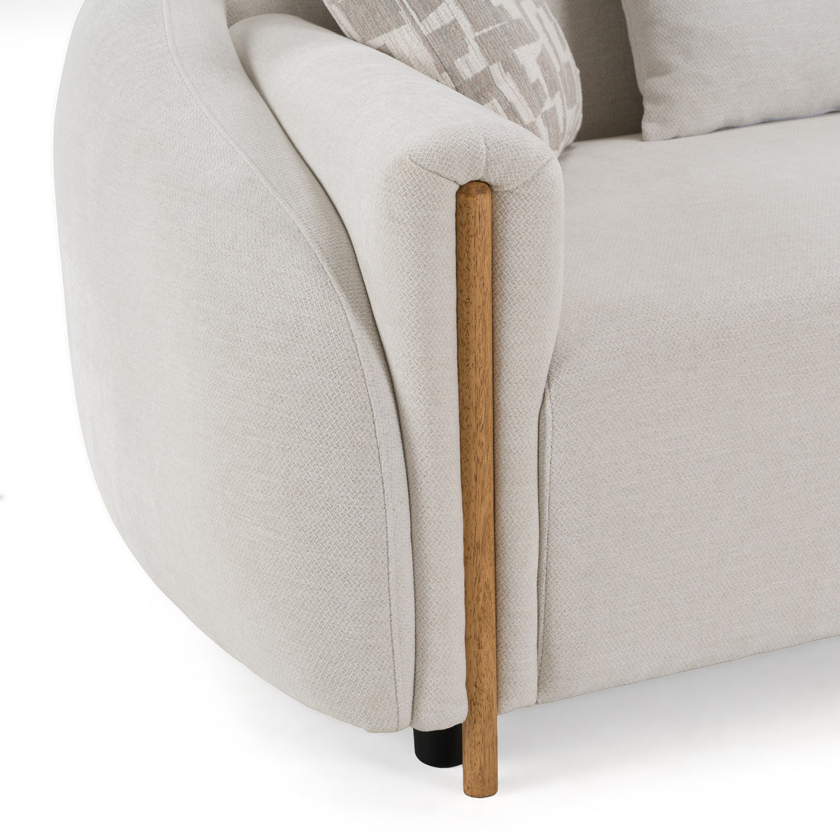Yorba - Modern Fabric Loveseat