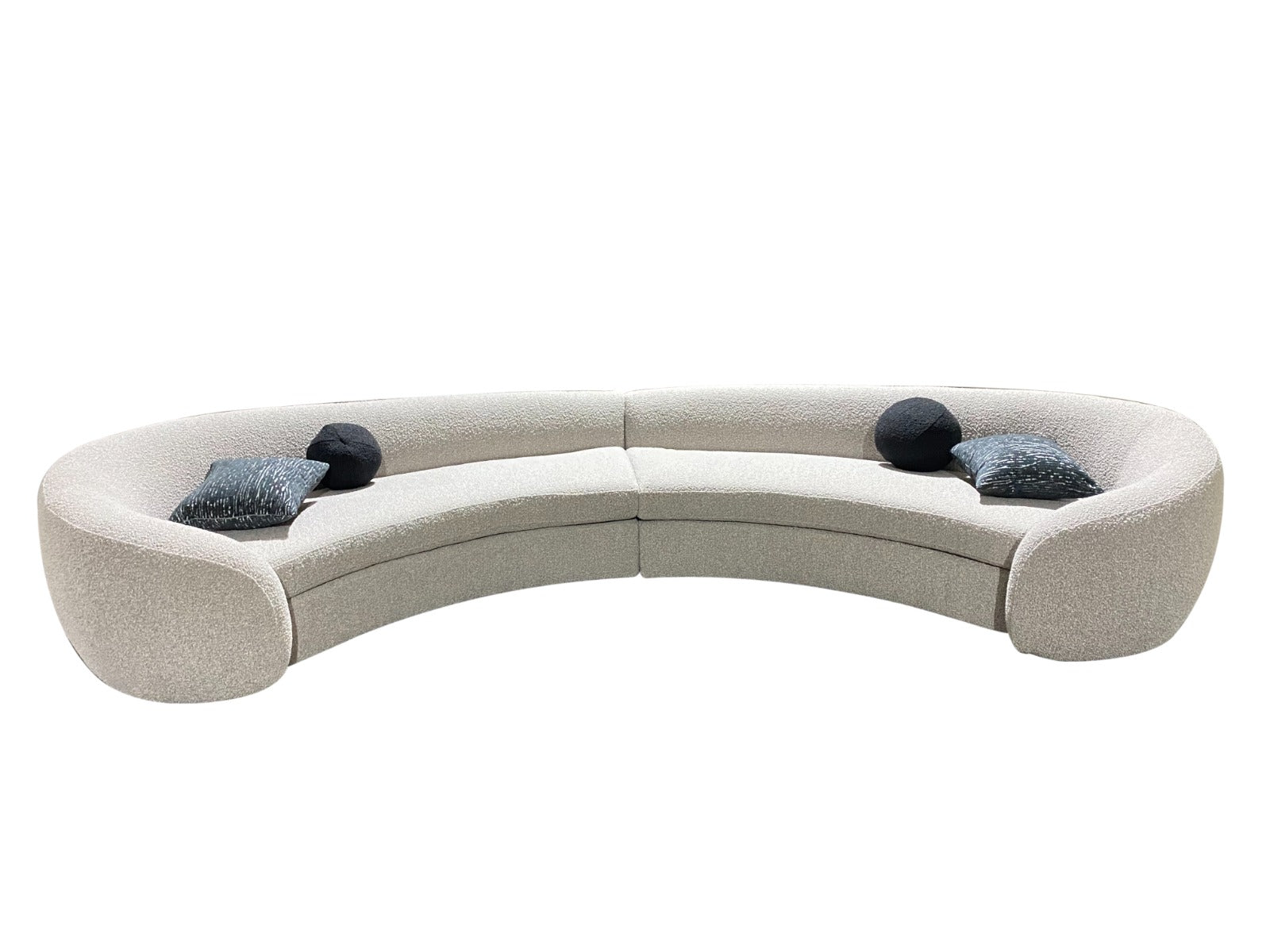 Modrest - Kilmer Modern Curved Fabric Sectional Sofa-Sectional Sofa-VIG-Wall2Wall Furnishings