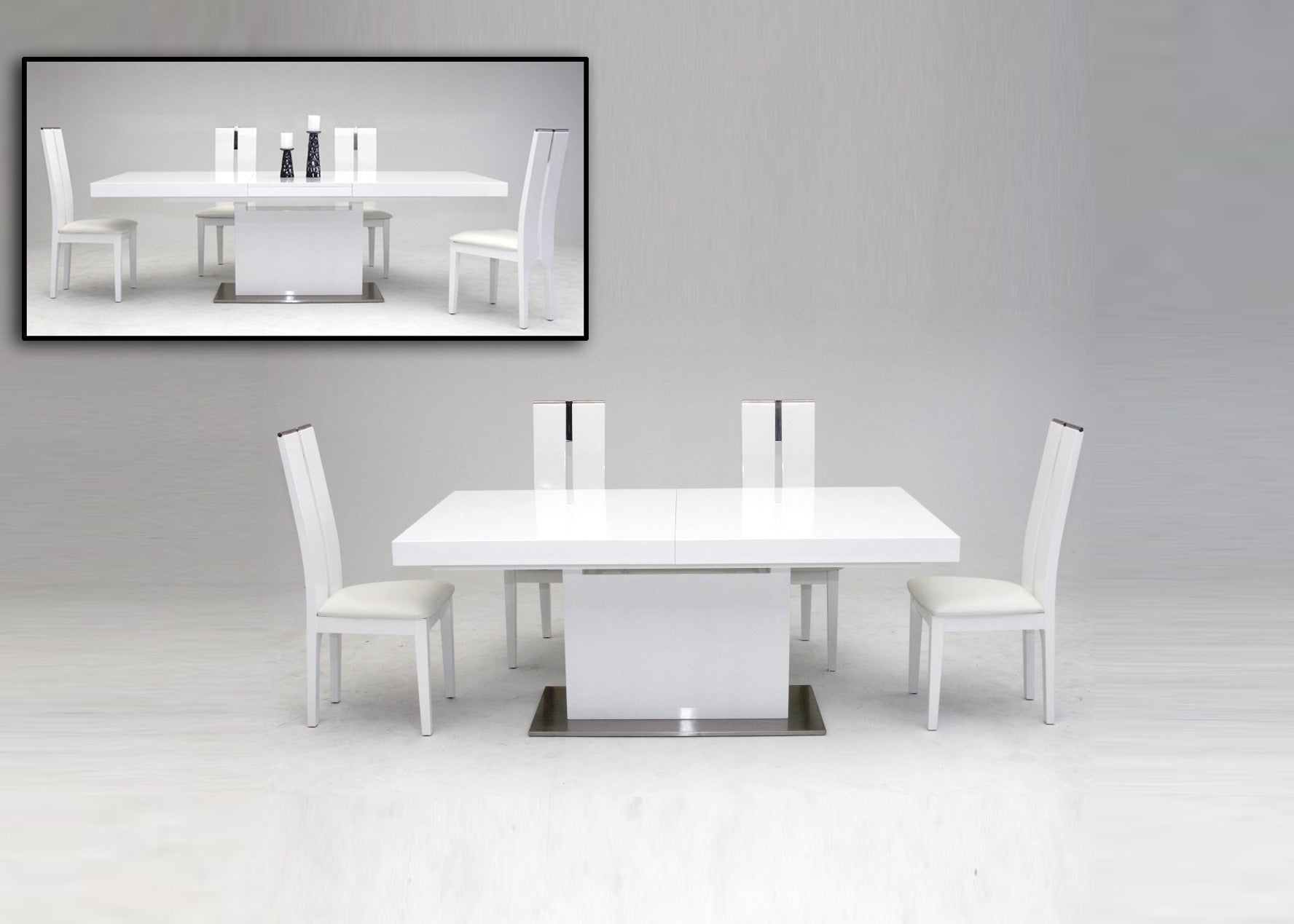 Zenith Modern Extendable Dining Table