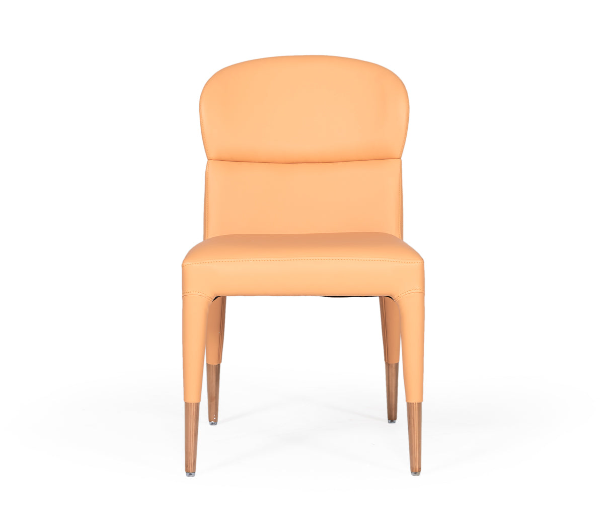Modrest Ogden - Modern Peach & Rosegold Dining Chair (Set of 2)-Dining Chair-VIG-Wall2Wall Furnishings