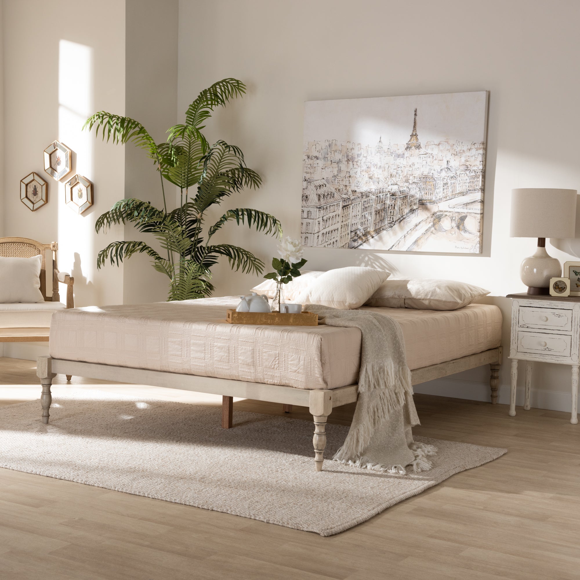 Iseline Modern Bed Frame-Bed Frame-Baxton Studio - WI-Wall2Wall Furnishings