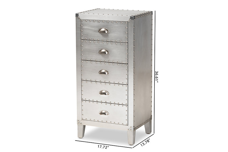 Carel French Provincial Chest 5-Drawer-Chest-Baxton Studio - WI-Wall2Wall Furnishings