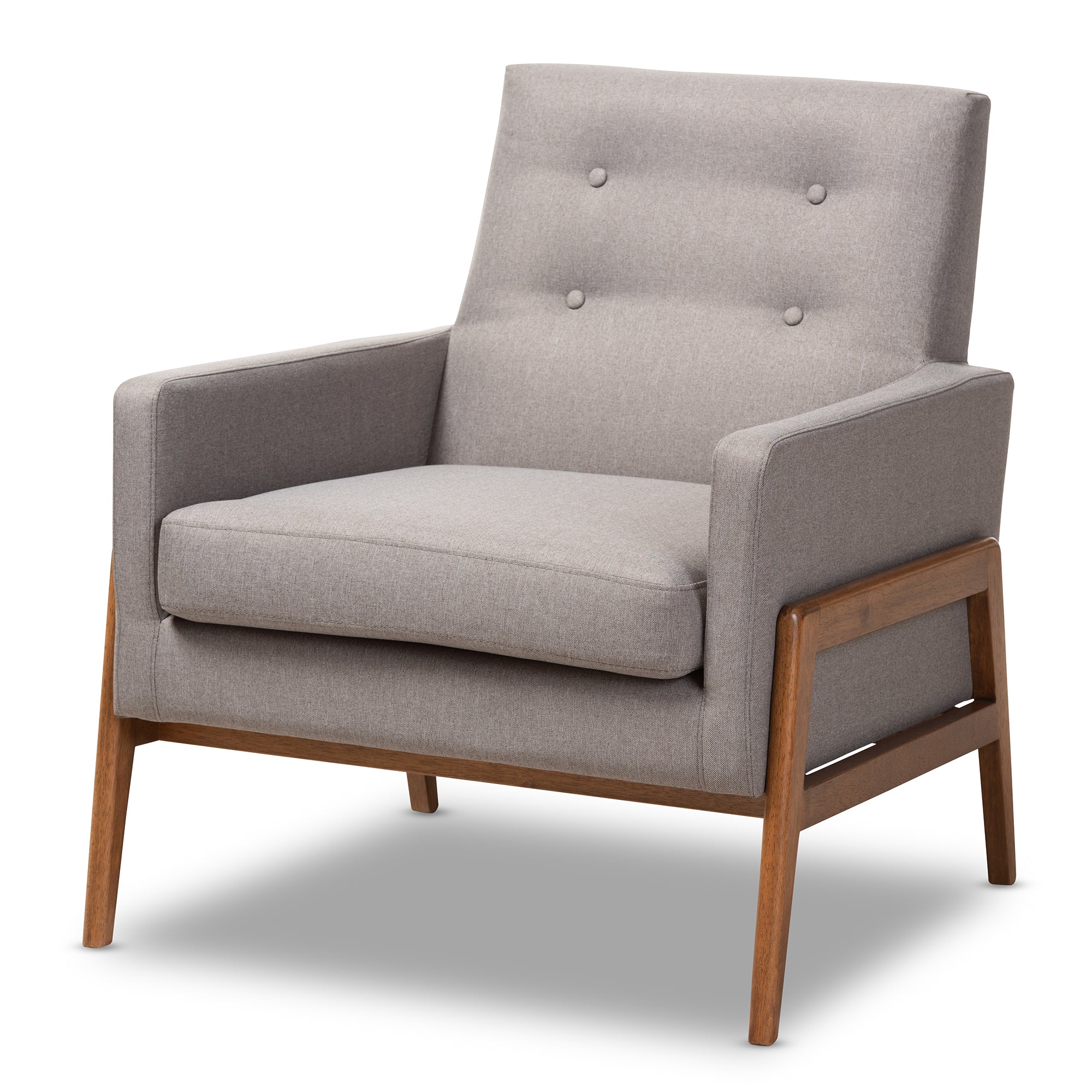 Perris Mid-Century Sofa & Chairs-Sofa Set-Baxton Studio - WI-Wall2Wall Furnishings