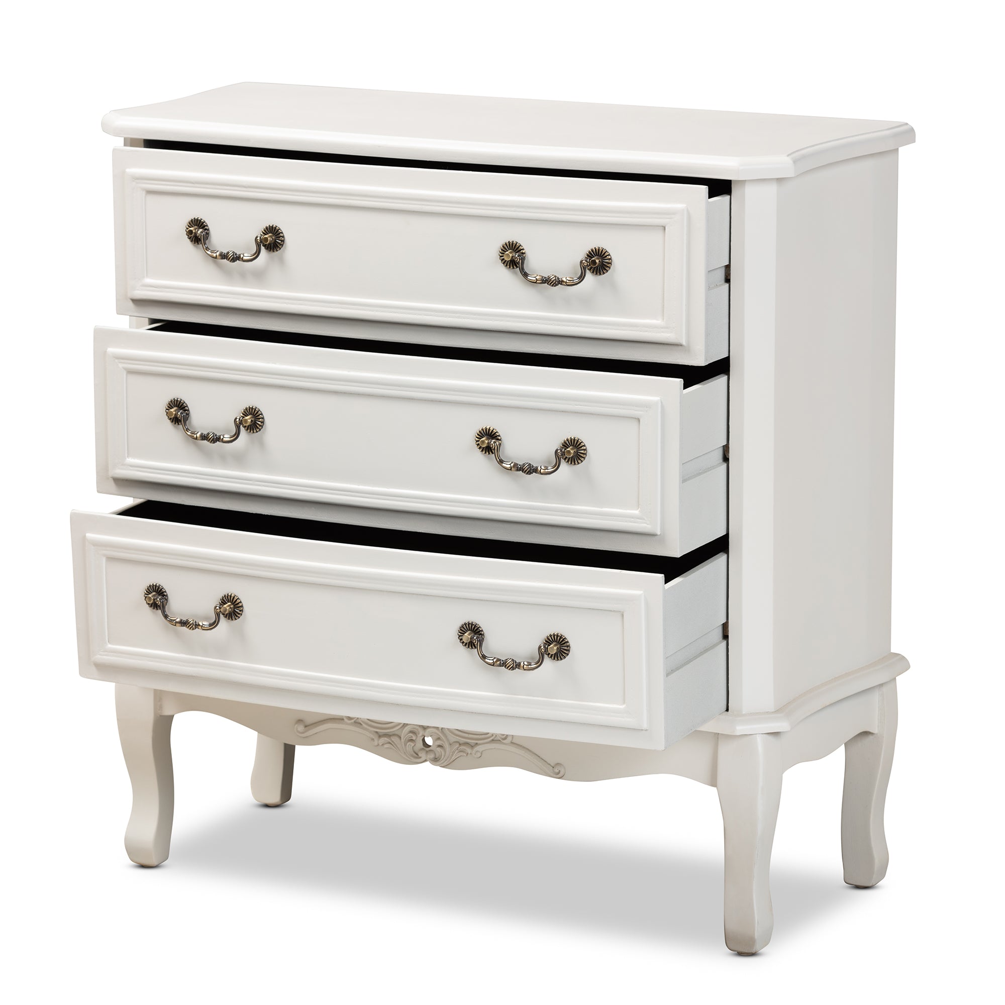 Gabrielle French Provincial Dresser White-Finished-Dresser-Baxton Studio - WI-Wall2Wall Furnishings