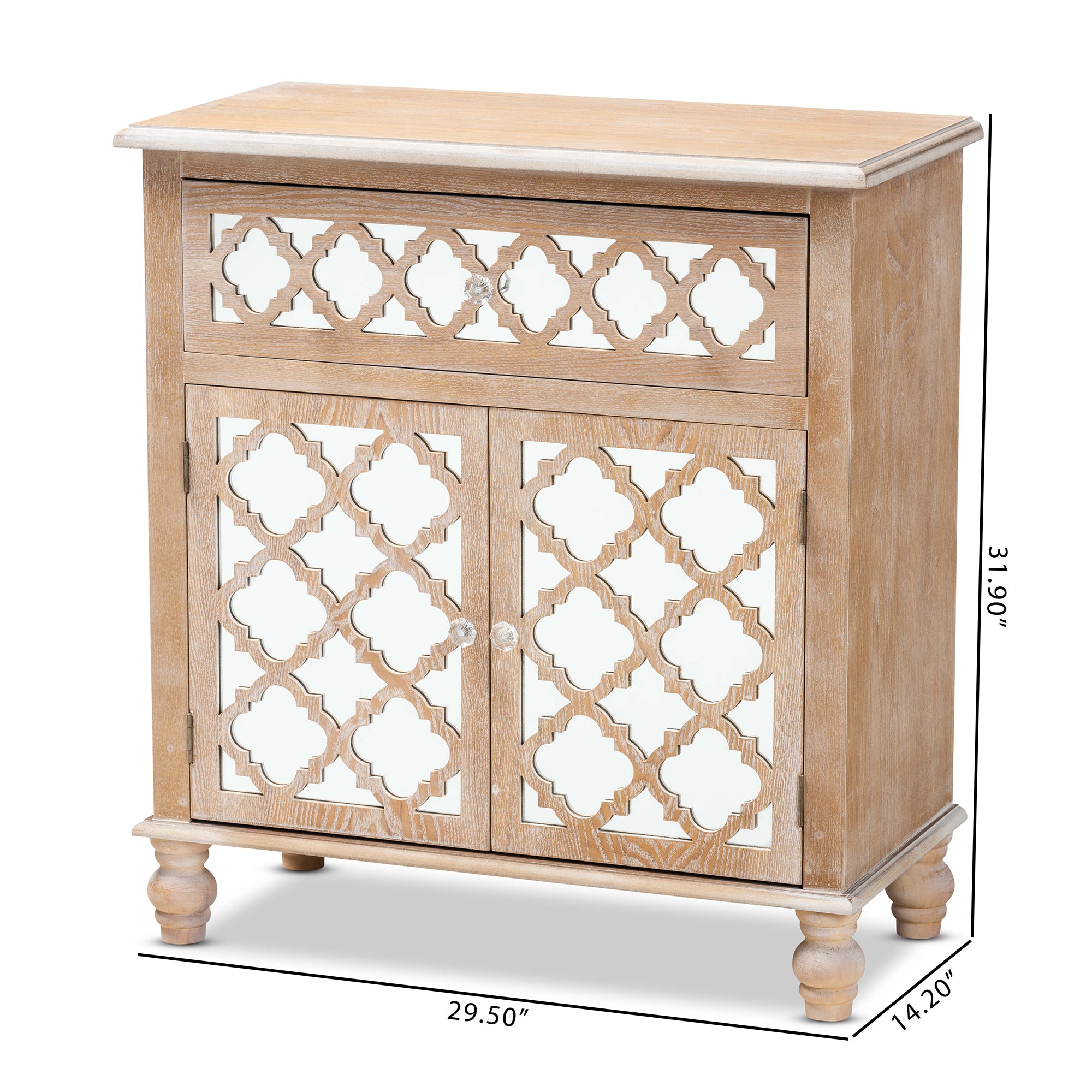 Leah Rustic Storage Cabinet 1-Drawer-Storage Cabinet-Baxton Studio - WI-Wall2Wall Furnishings