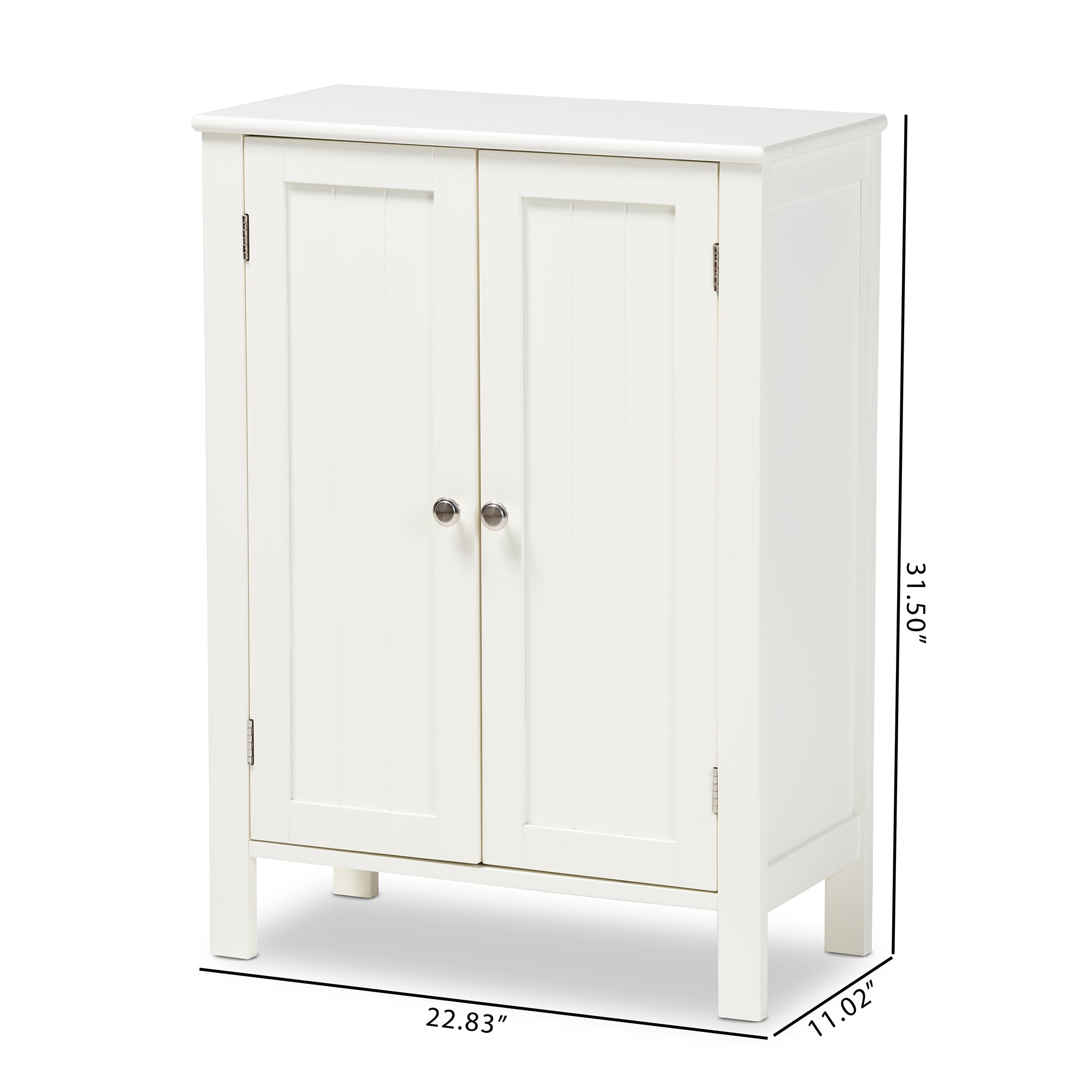 Thelma Farmhouse Storage Cabinet 2-door-Storage Cabinet-Baxton Studio - WI-Wall2Wall Furnishings