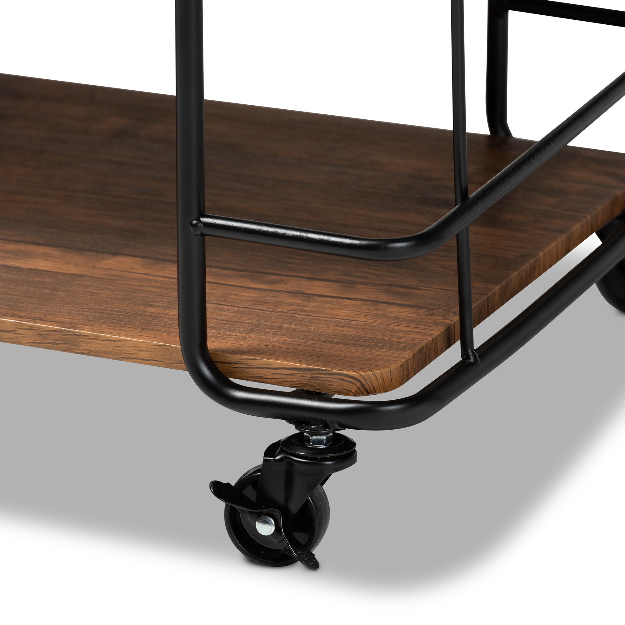Neal Rustic Kitchen Cart-Kitchen Cart-Baxton Studio - WI-Wall2Wall Furnishings
