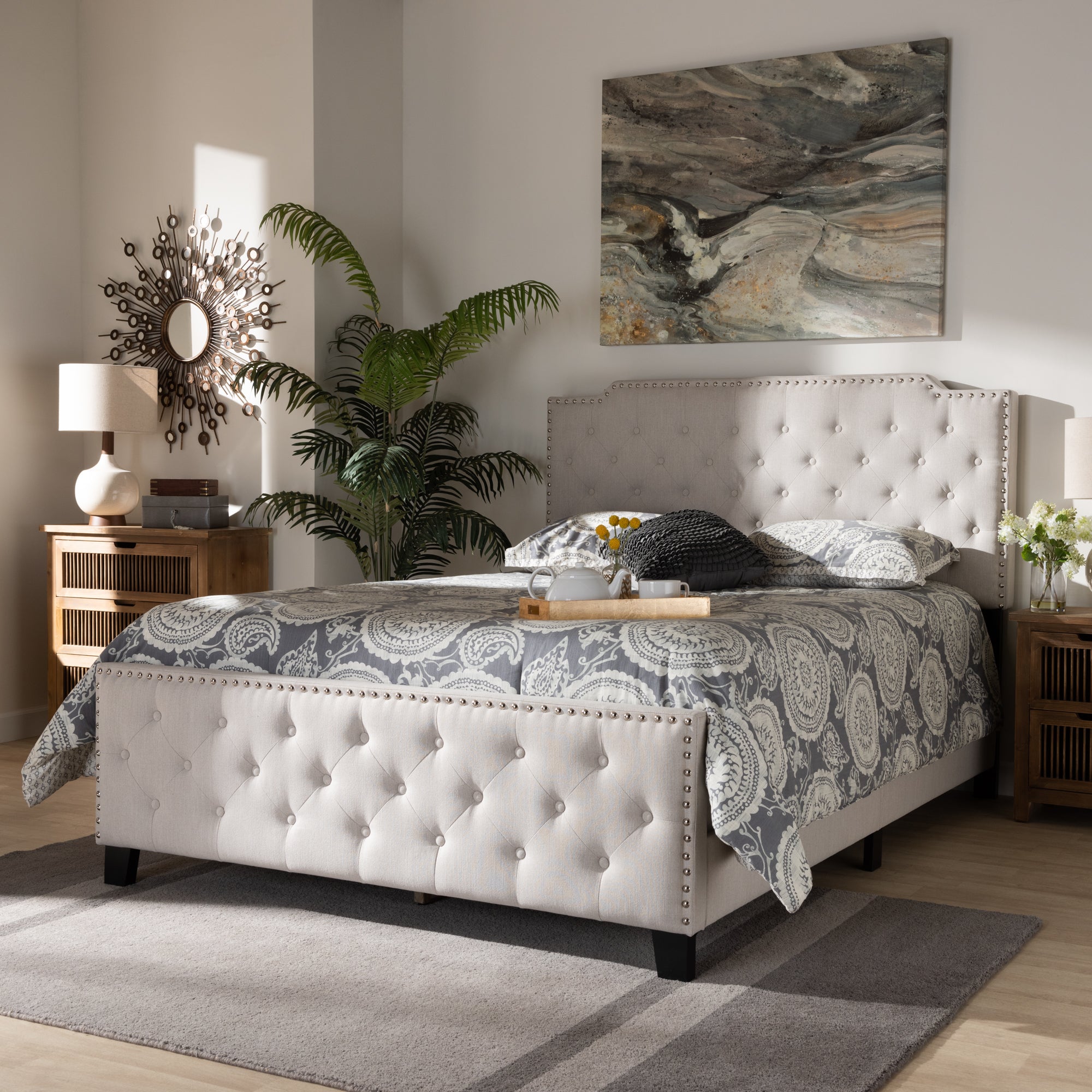 Marion Transitional Bed-Bed-Baxton Studio - WI-Wall2Wall Furnishings