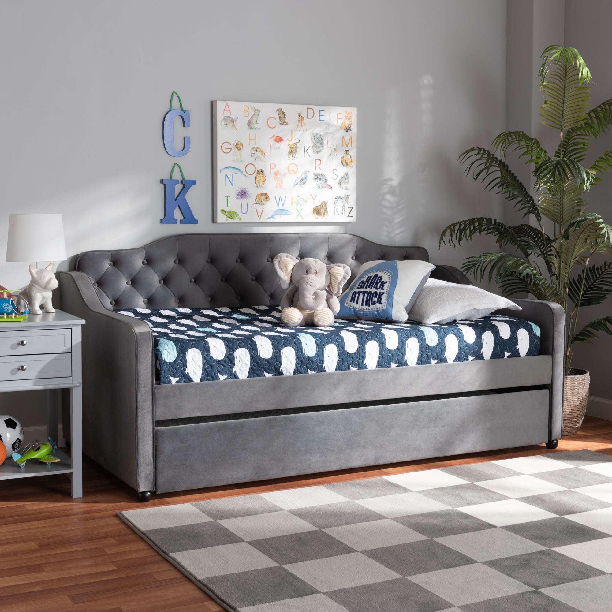 Freda Traditional Daybed with Trundle-Daybed & Trundle-Baxton Studio - WI-Wall2Wall Furnishings