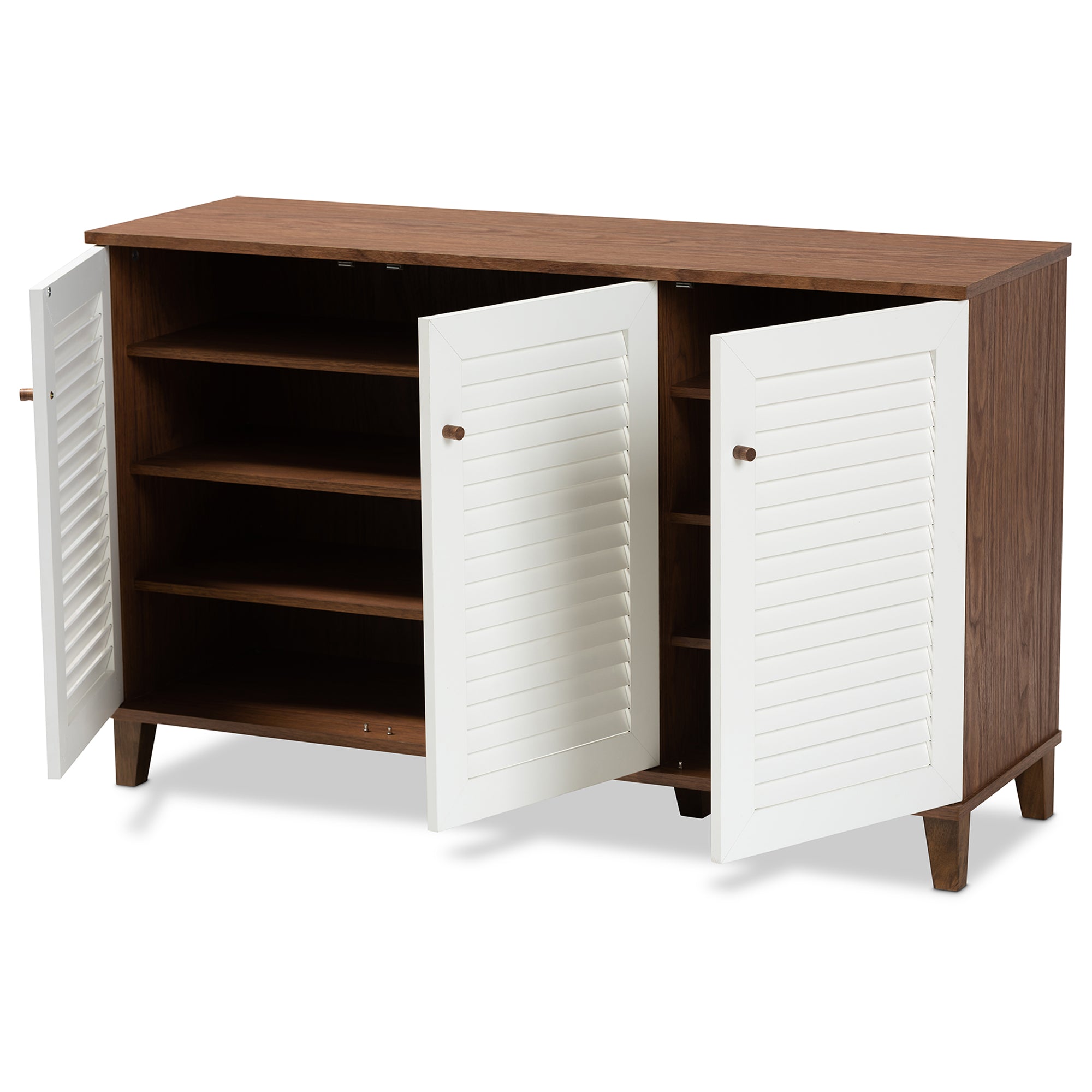 Coolidge Modern Shoe Cabinet 8-Shelf-Shoe Cabinet-Baxton Studio - WI-Wall2Wall Furnishings