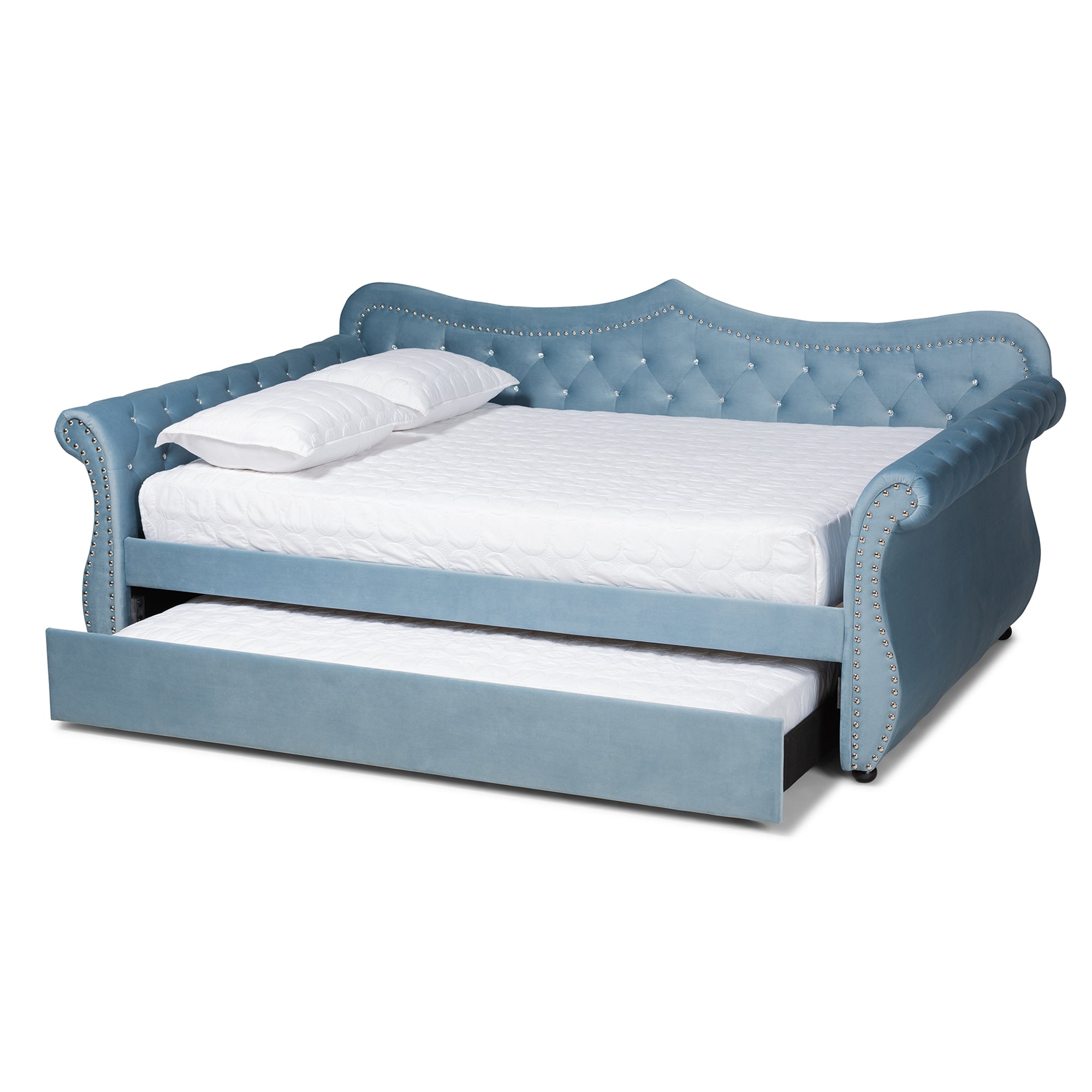 Abbie Traditional Daybed with Trundle-Daybed & Trundle-Baxton Studio - WI-Wall2Wall Furnishings