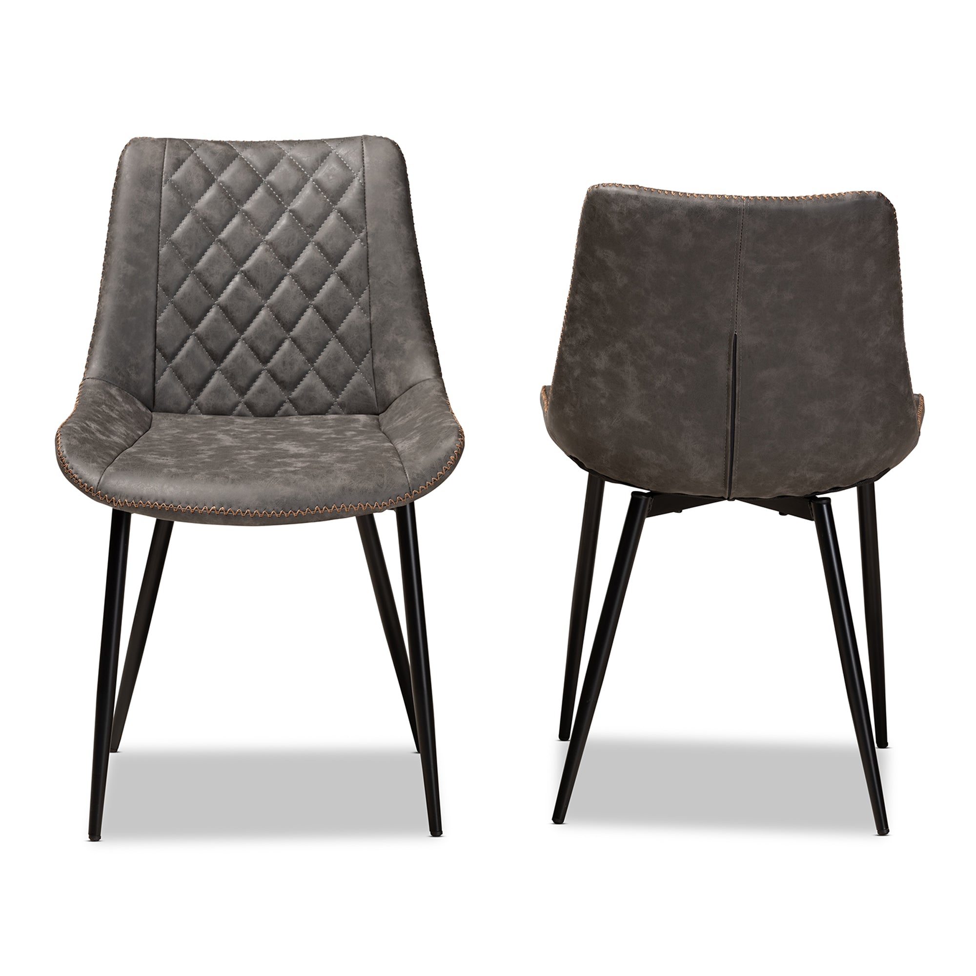 Loire Modern Dining Chairs 2-Piece-Dining Chairs-Baxton Studio - WI-Wall2Wall Furnishings