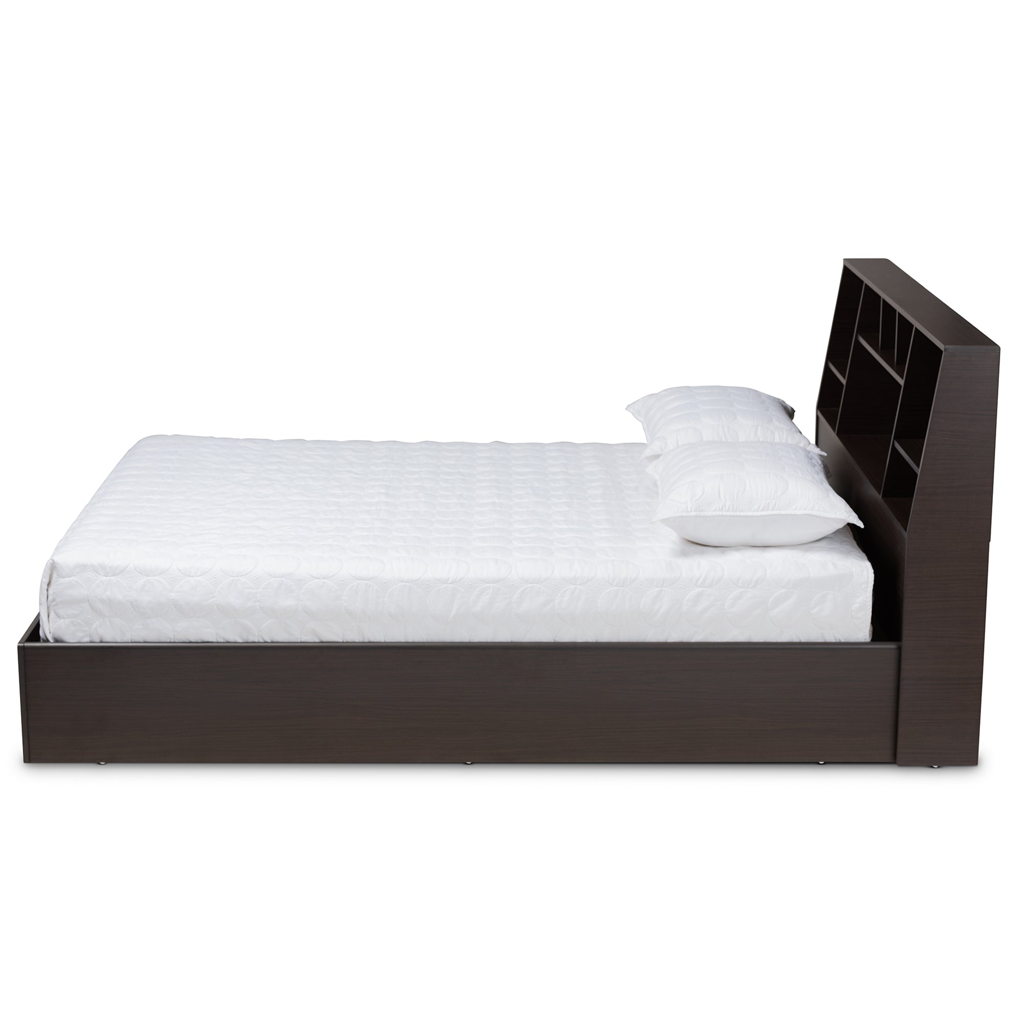 Geoffrey Modern Bed with Shelves-Bed-Baxton Studio - WI-Wall2Wall Furnishings