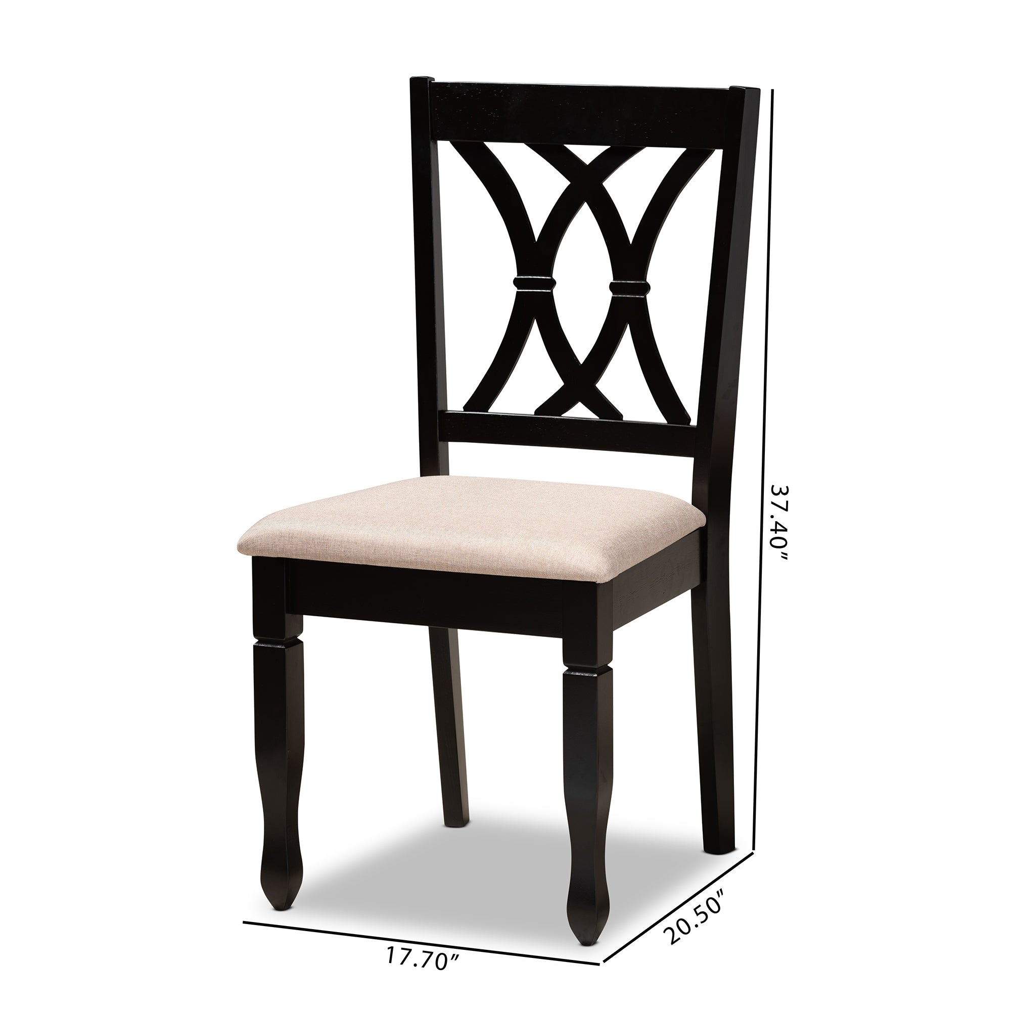 Reneau Contemporary Dining Chairs 2-Piece-Dining Chairs-Baxton Studio - WI-Wall2Wall Furnishings