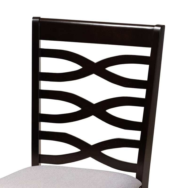 Lanier Modern Dining Table & Six (6) Dining Chairs 7-Piece-Dining Set-Baxton Studio - WI-Wall2Wall Furnishings