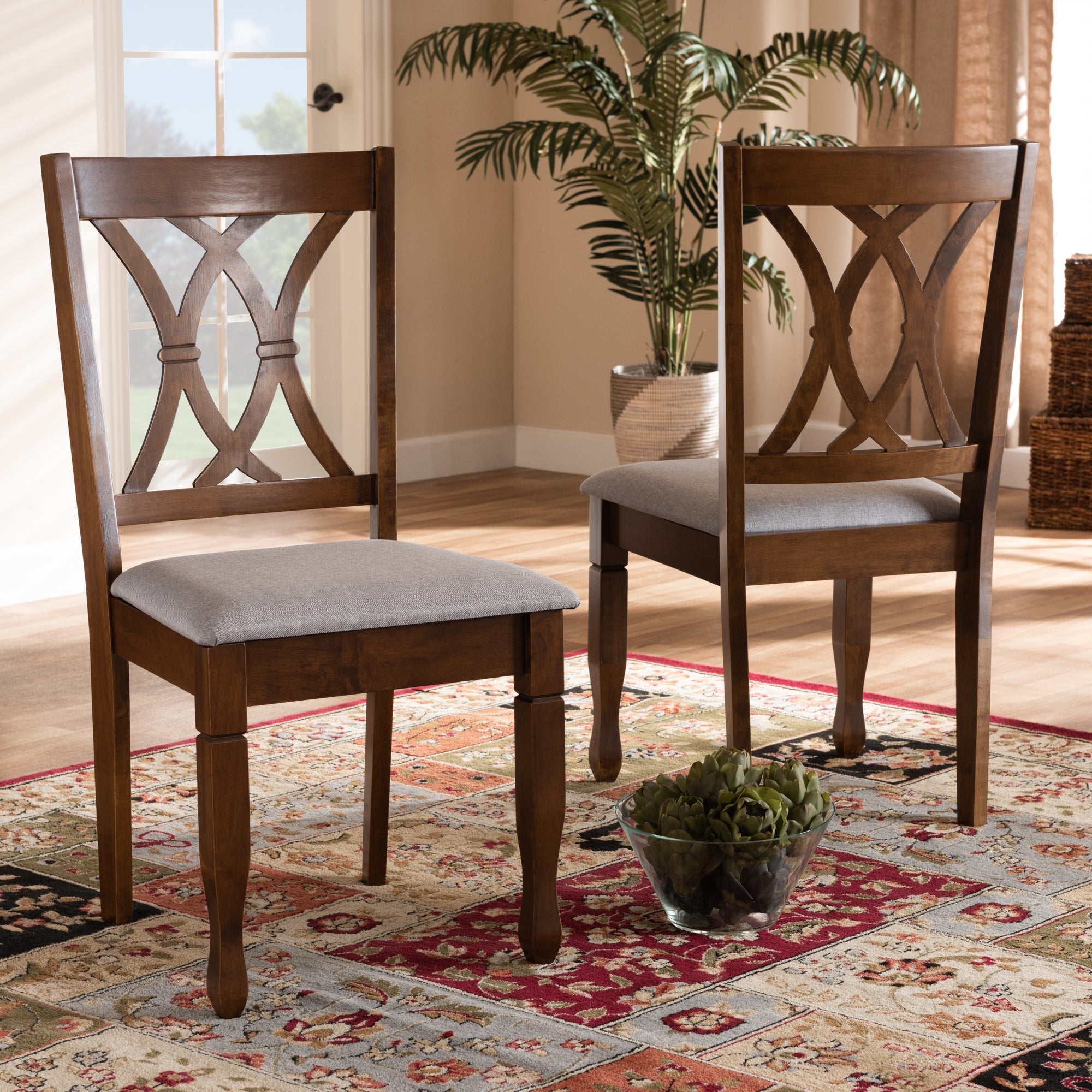 Augustine Modern Dining Chairs 2-Piece-Dining Chairs-Baxton Studio - WI-Wall2Wall Furnishings