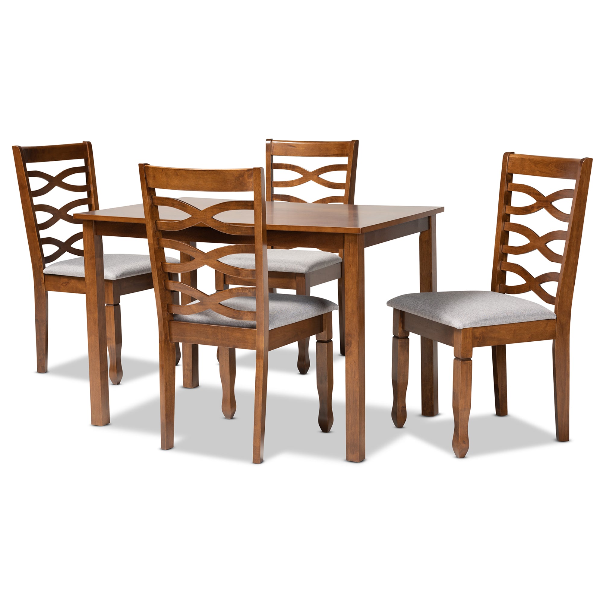 Lanier Modern Table & Dining Chairs 5-Piece-Dining Set-Baxton Studio - WI-Wall2Wall Furnishings