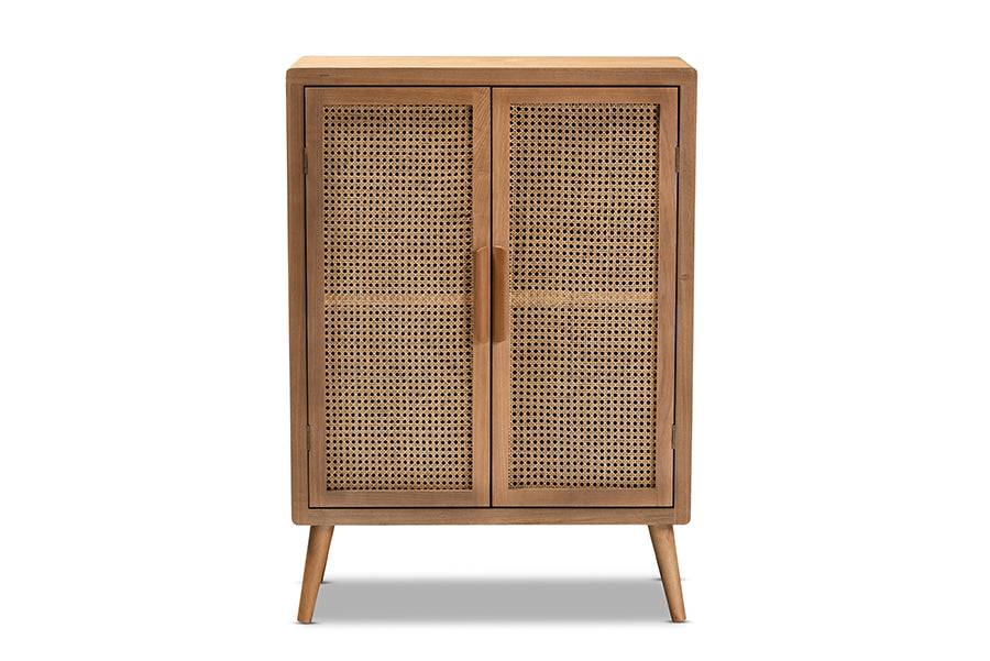 Alina Mid-Century Storage Cabinet-Storage Cabinet-Baxton Studio - WI-Wall2Wall Furnishings