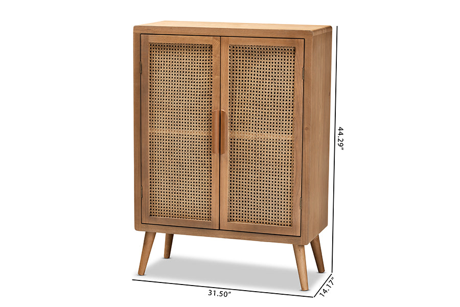 Alina Mid-Century Storage Cabinet-Storage Cabinet-Baxton Studio - WI-Wall2Wall Furnishings