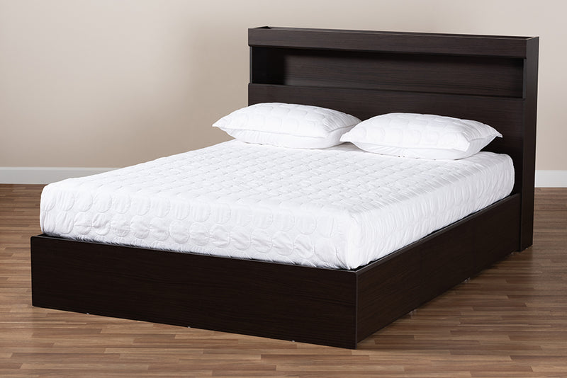 Blaine Modern Bed 6-Drawer-Bed-Baxton Studio - WI-Wall2Wall Furnishings