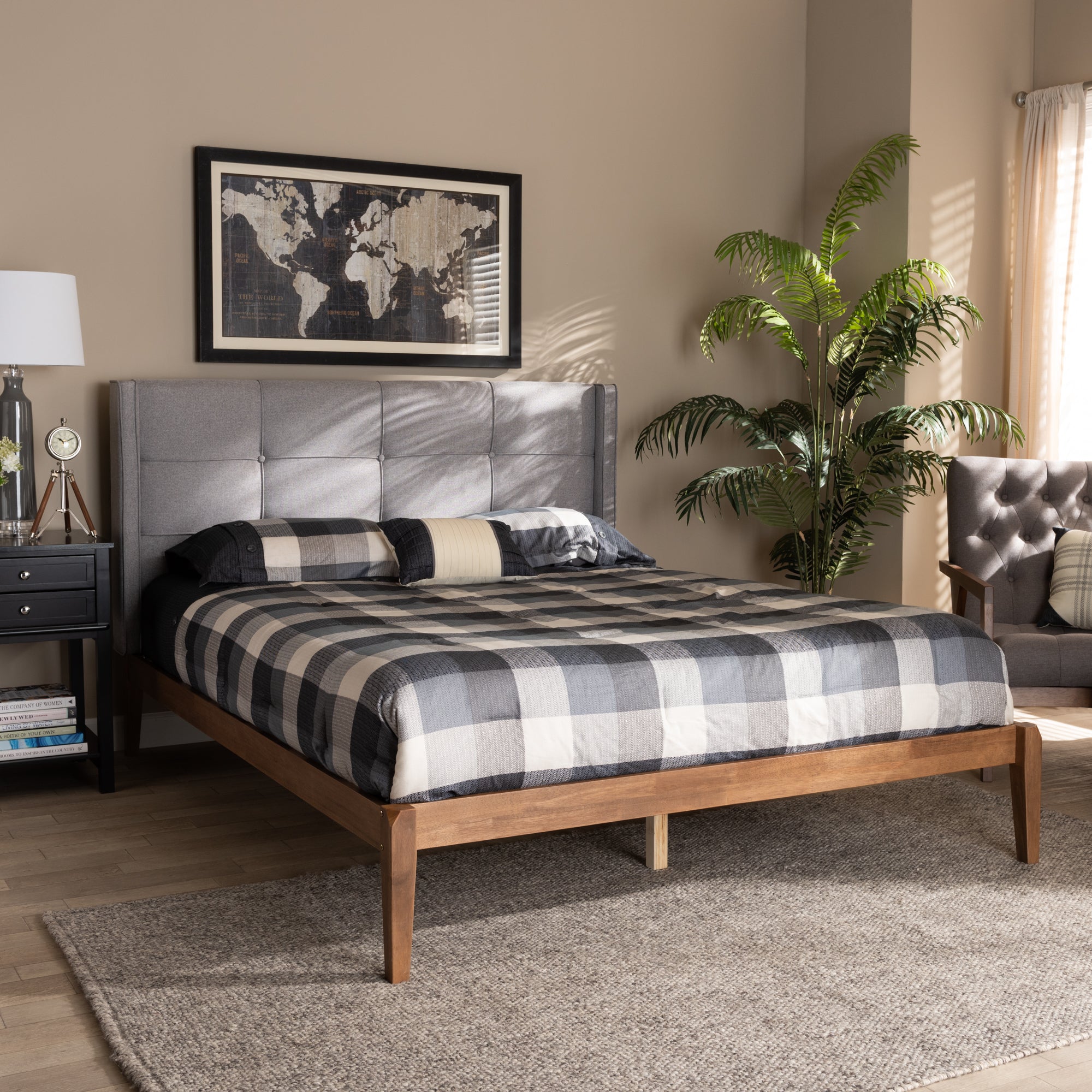 Edmond Modern Bed-Bed-Baxton Studio - WI-Wall2Wall Furnishings