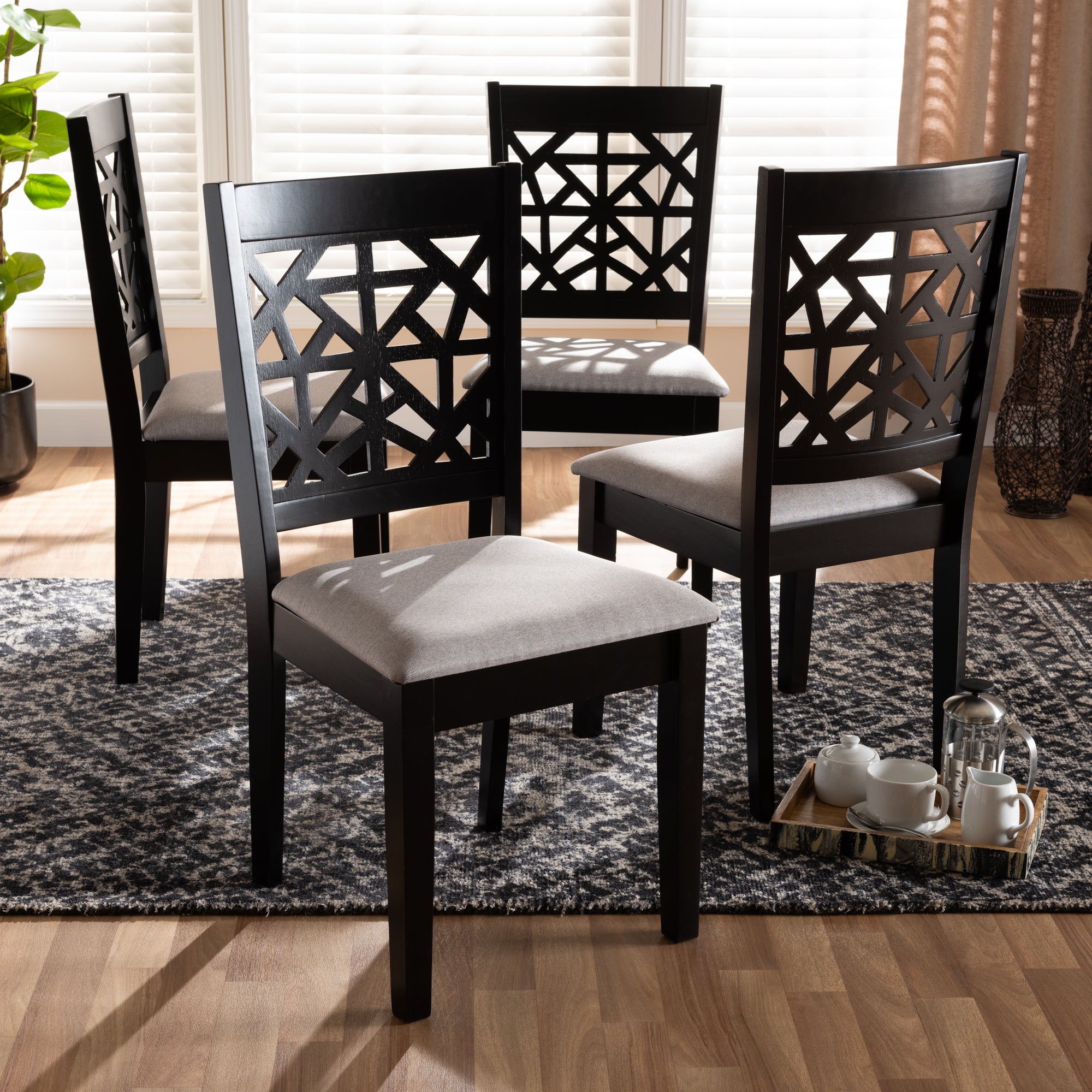Jackson Modern Dining Chairs 4-Piece-Dining Chairs-Baxton Studio - WI-Wall2Wall Furnishings