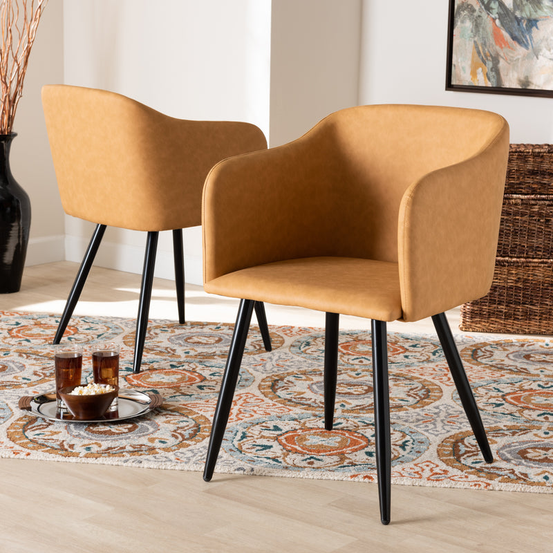 Eris Mid-Century Dining Chairs-Dining Chairs-Baxton Studio - WI-Wall2Wall Furnishings