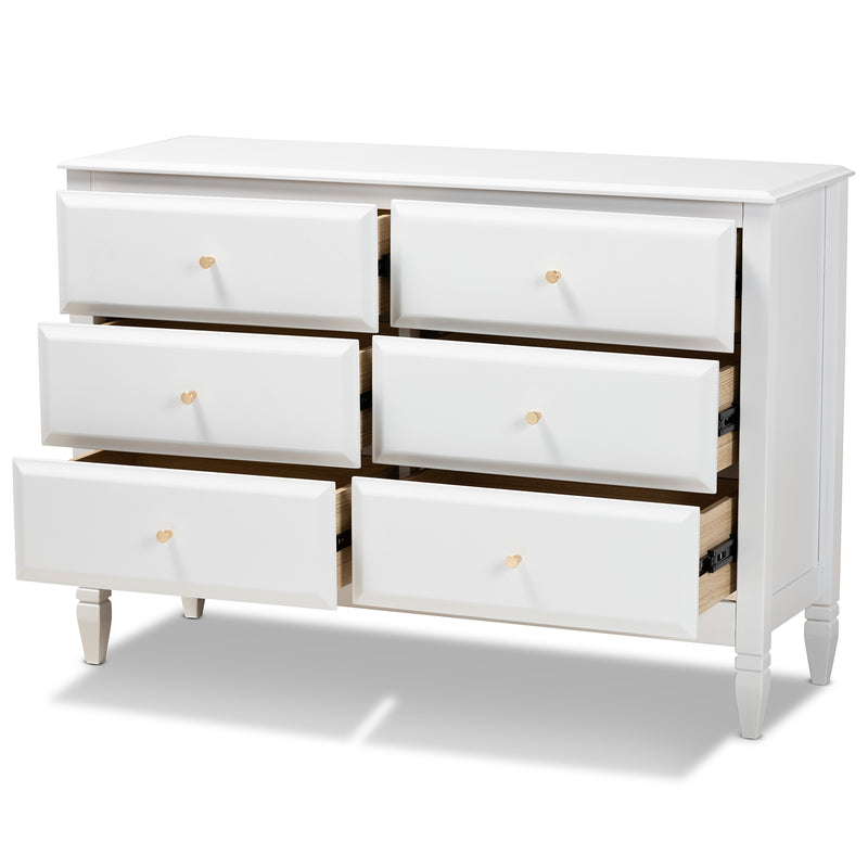 Naomi Transitional Dresser 6-Drawer-Dresser-Baxton Studio - WI-Wall2Wall Furnishings