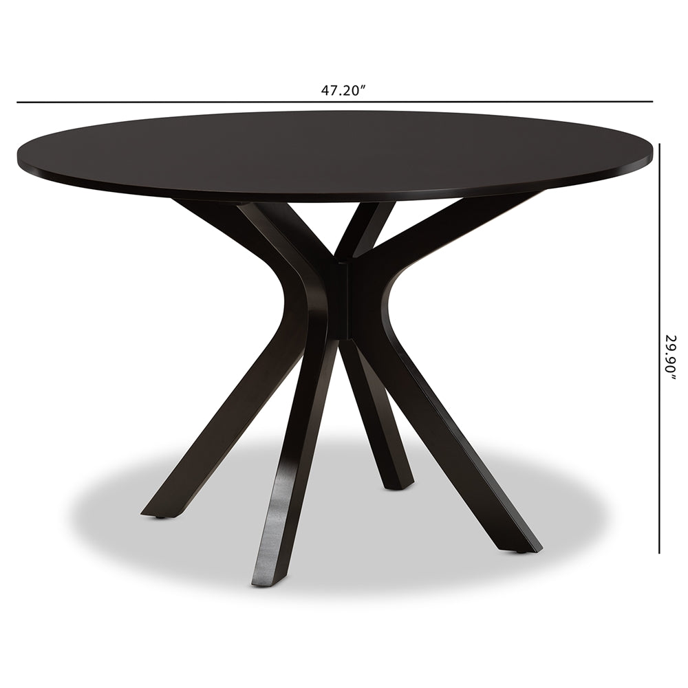 Kenji Modern Dining Table 48-Inch-Wide-Dining Table-Baxton Studio - WI-Wall2Wall Furnishings