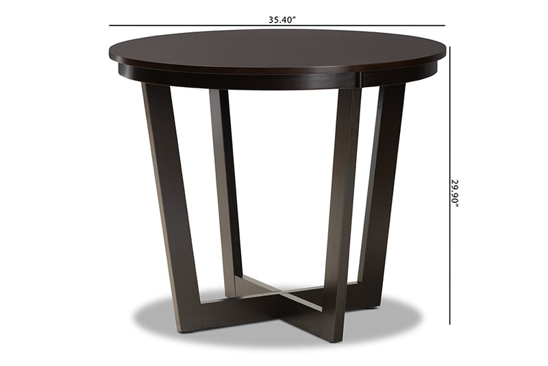 Alayna Modern Dining Table 35-Inch-Wide-Dining Table-Baxton Studio - WI-Wall2Wall Furnishings