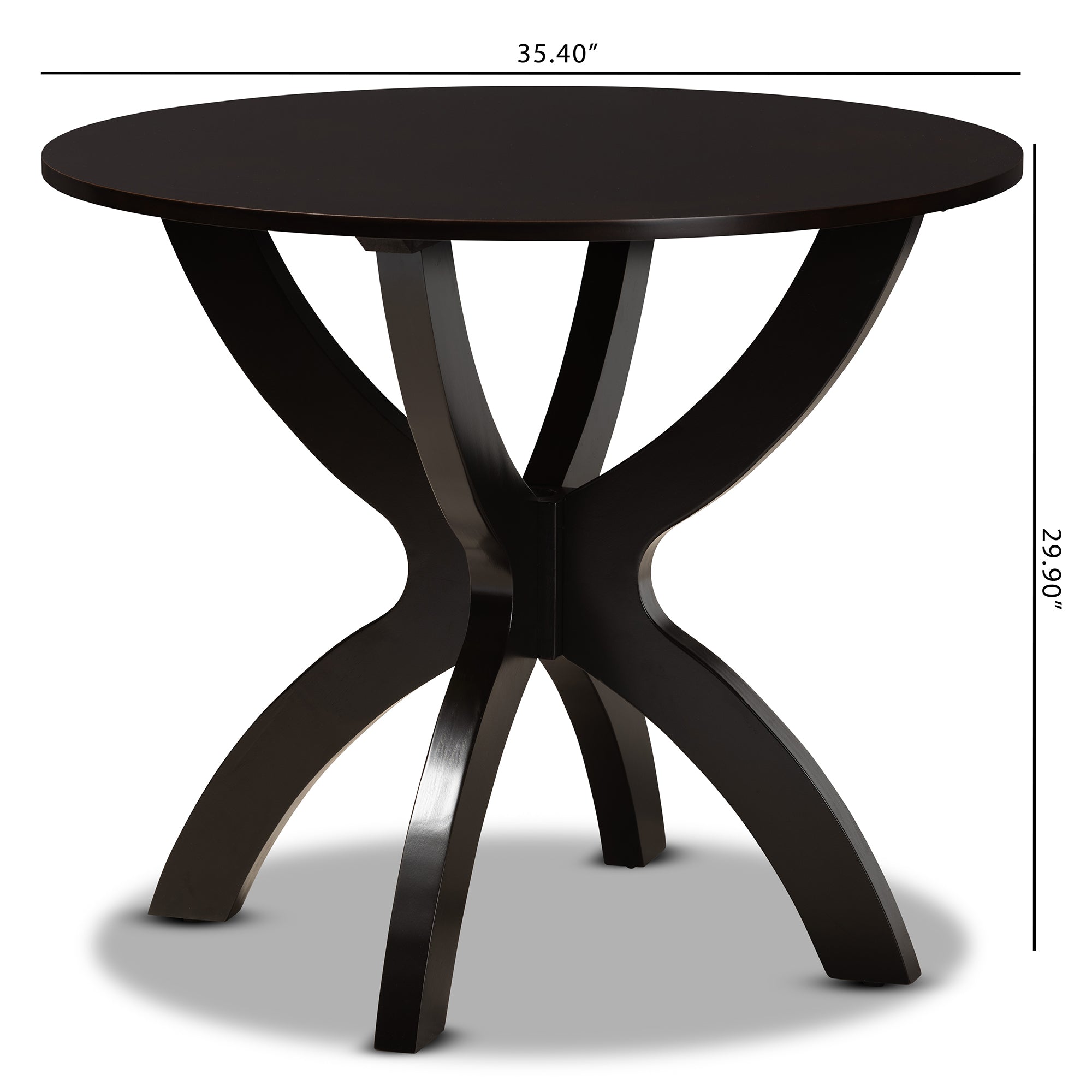 Tilde Modern Dining Table 35-Inch-Wide-Dining Table-Baxton Studio - WI-Wall2Wall Furnishings