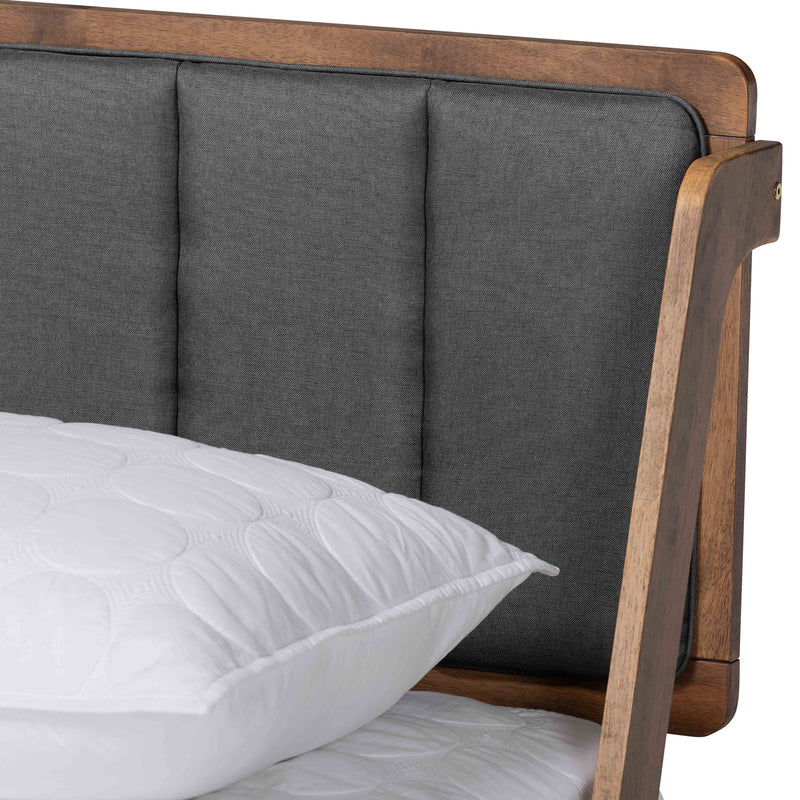 Helsa Mid-Century Bed-Bed-Baxton Studio - WI-Wall2Wall Furnishings