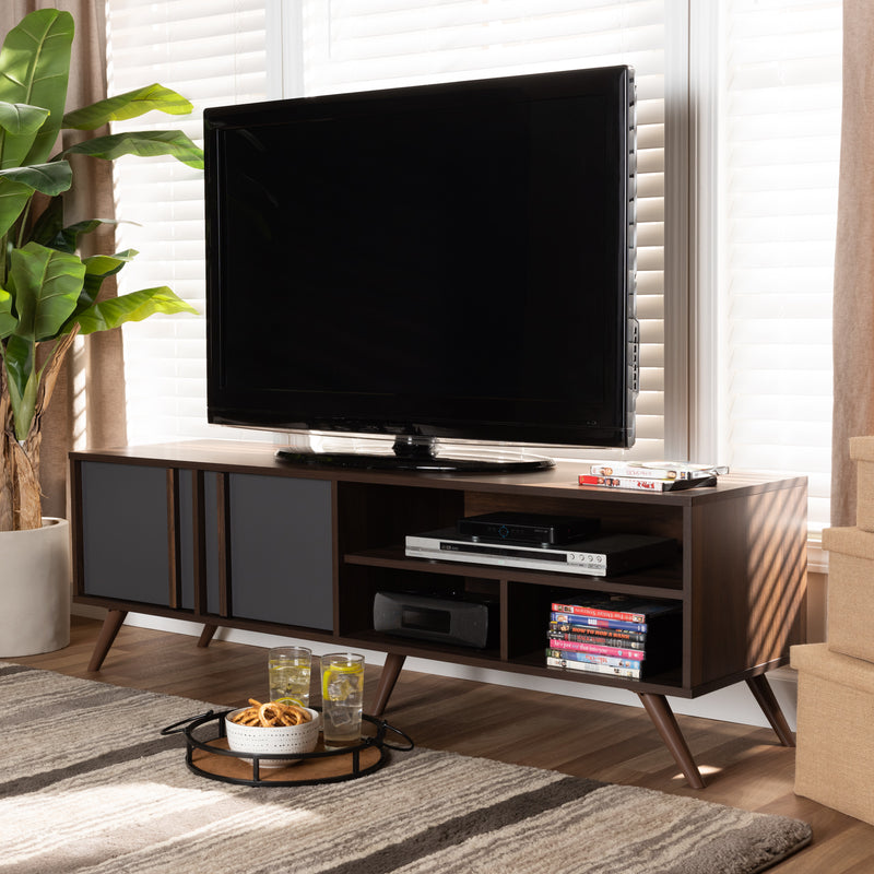 Naoki Modern TV Stand Two-Tone 2-Door-TV Stand-Baxton Studio - WI-Wall2Wall Furnishings