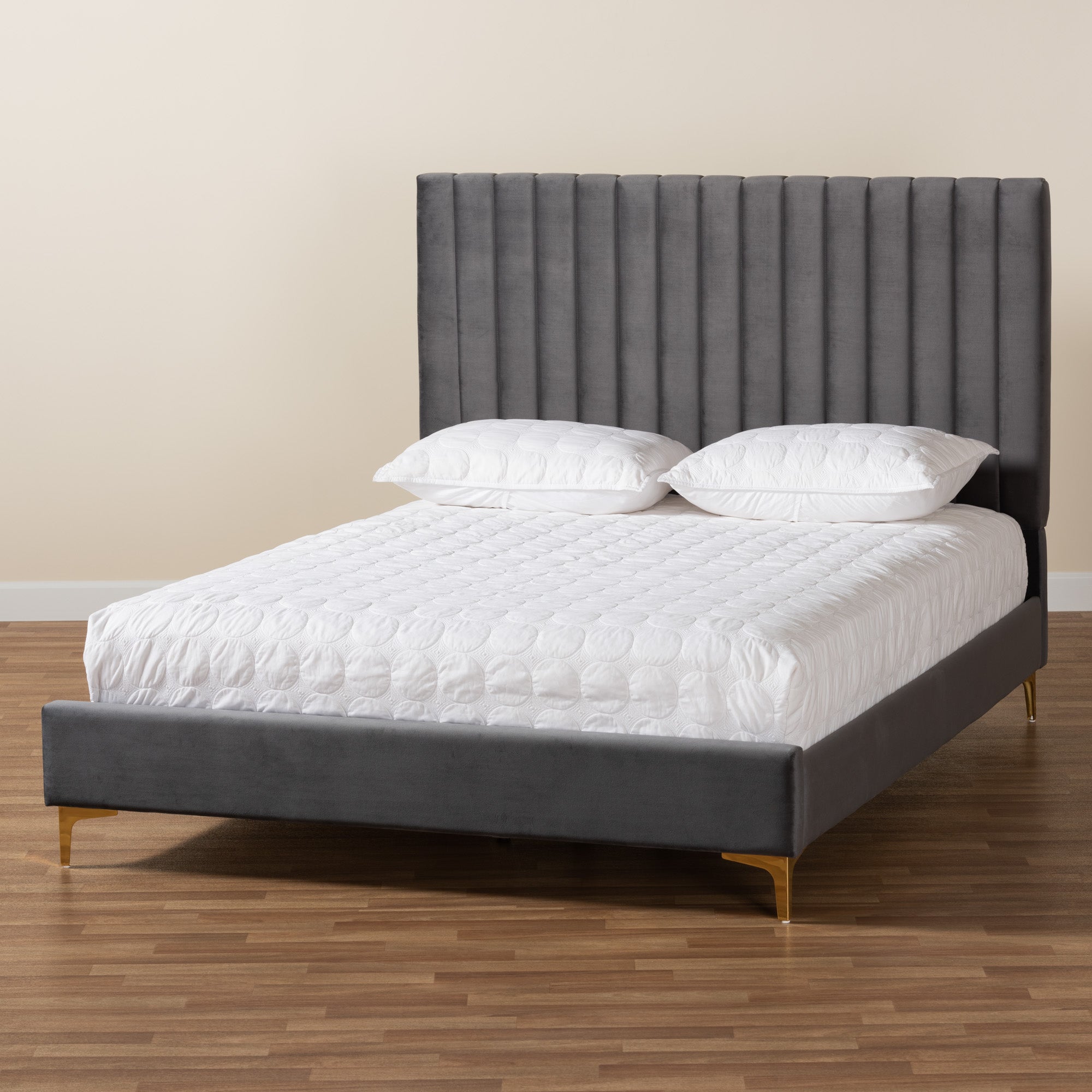 Serrano Glamour Bed-Bed-Baxton Studio - WI-Wall2Wall Furnishings