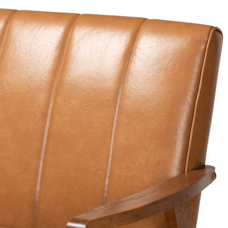 Nikko Mid-Century Chair & Loveseat & Sofa-Sofa Set-Baxton Studio - WI-Wall2Wall Furnishings