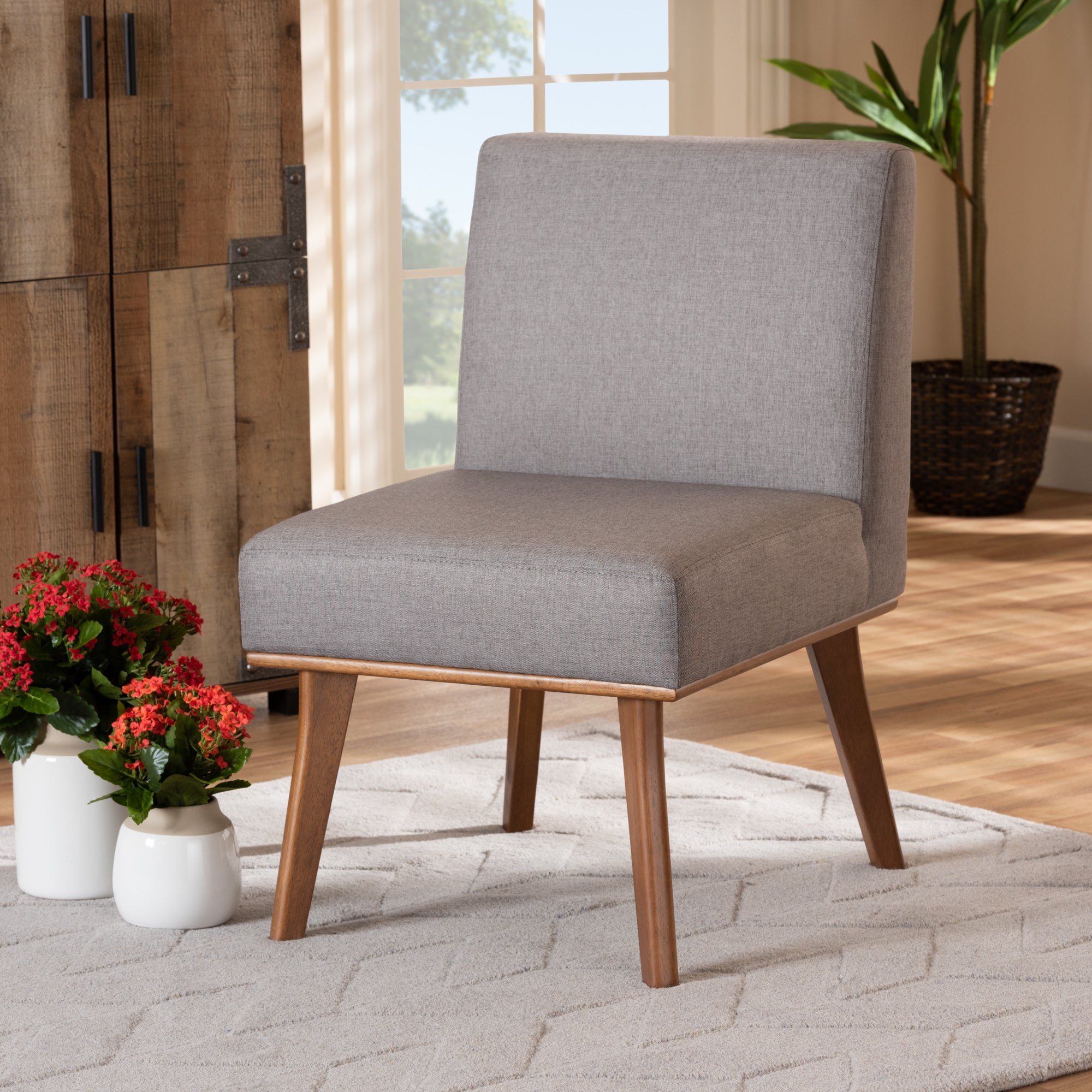 Odessa Mid-Century Dining Chair-Dining Chair-Baxton Studio - WI-Wall2Wall Furnishings