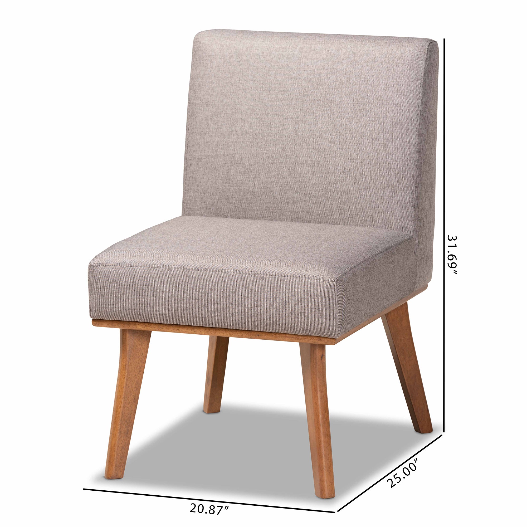 Odessa Mid-Century Dining Chair-Dining Chair-Baxton Studio - WI-Wall2Wall Furnishings