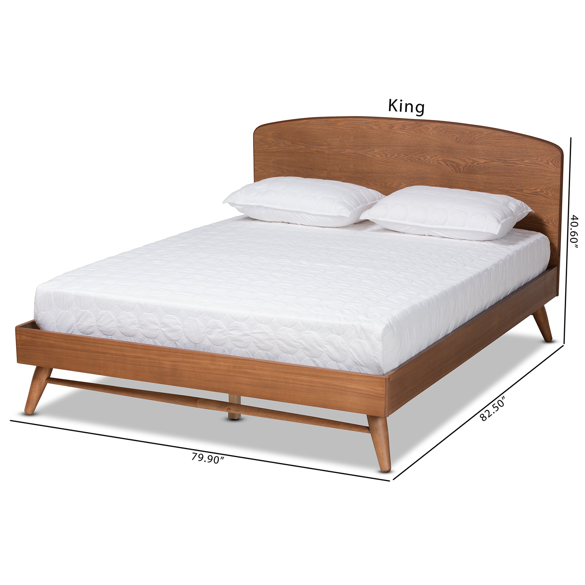 Keagan Mid-Century Bed-Bed-Baxton Studio - WI-Wall2Wall Furnishings