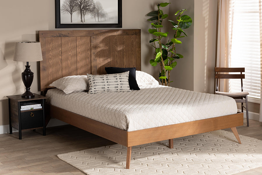 Amira Mid-Century Bed-Bed-Baxton Studio - WI-Wall2Wall Furnishings