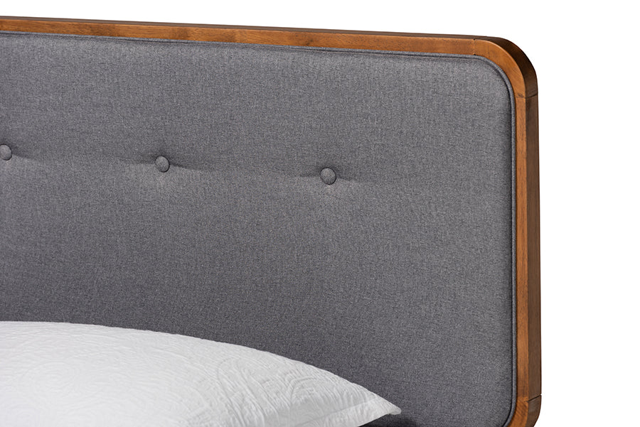 Cilka Mid-Century Bed-Bed-Baxton Studio - WI-Wall2Wall Furnishings