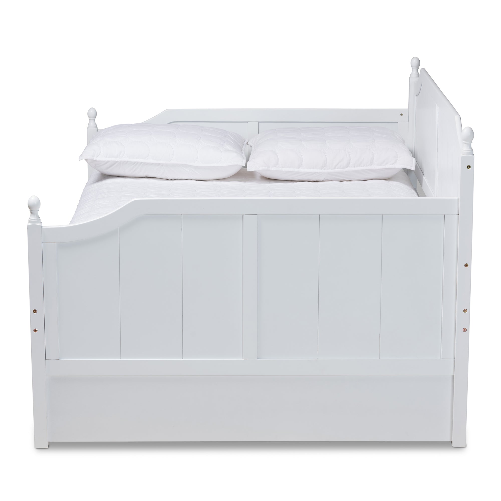 Millie French Provincial Daybed with Trundle-Daybed & Trundle-Baxton Studio - WI-Wall2Wall Furnishings