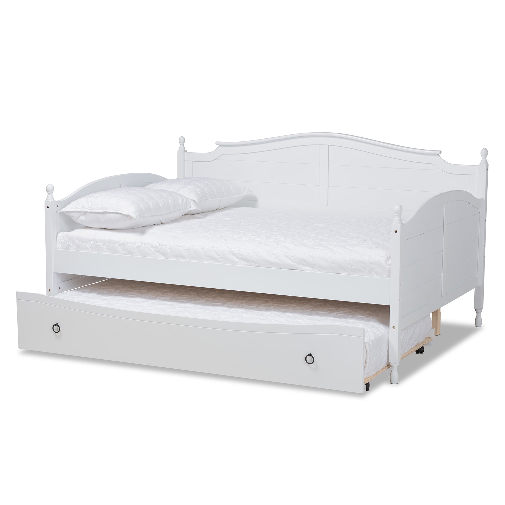 Mara Traditional Daybed Roll-out with Roll-out Trundle Bed-Daybed-Baxton Studio - WI-Wall2Wall Furnishings