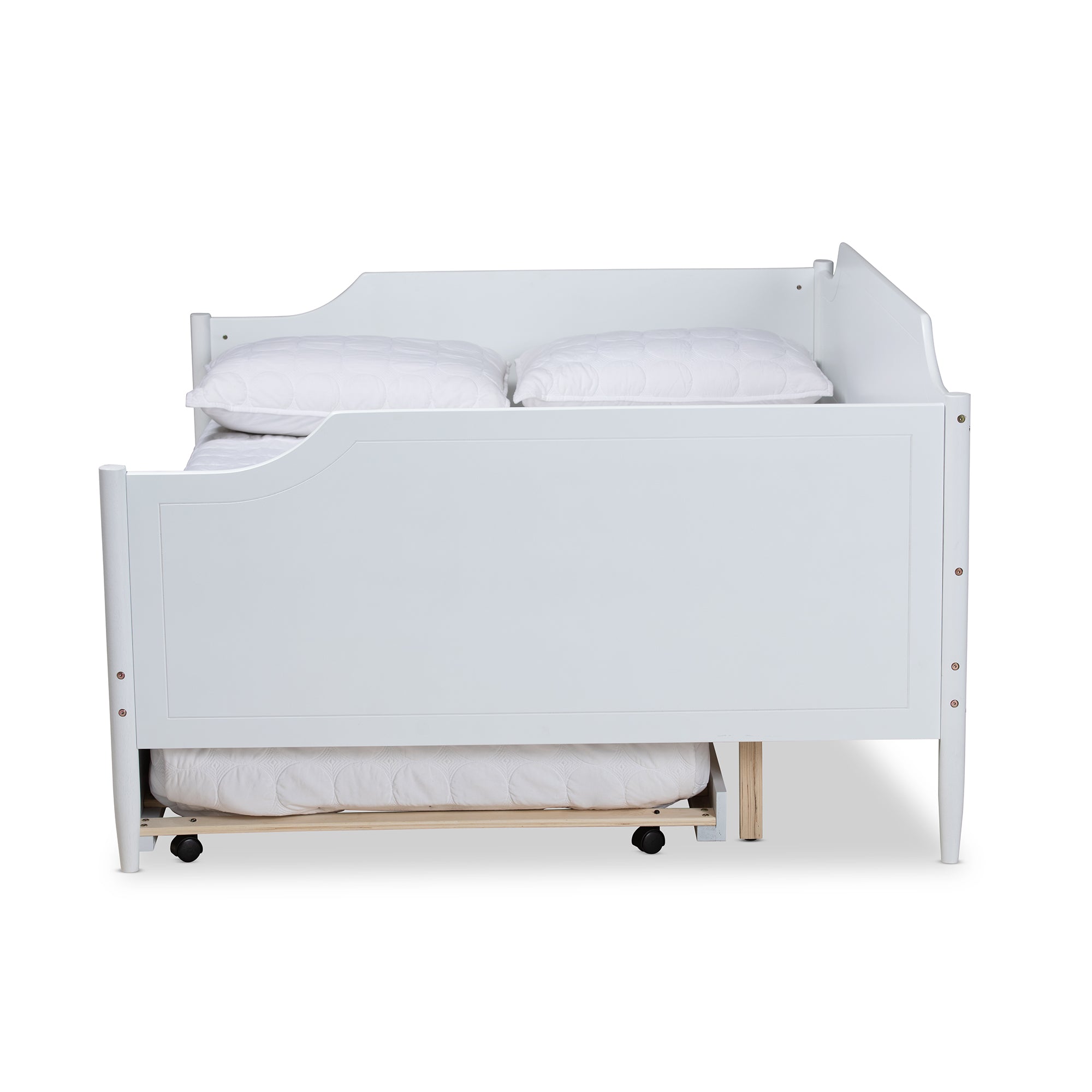 Alya Traditional Daybed & Trundle Roll-Out with Roll-Out Trundle Bed-Daybed & Trundle-Baxton Studio - WI-Wall2Wall Furnishings